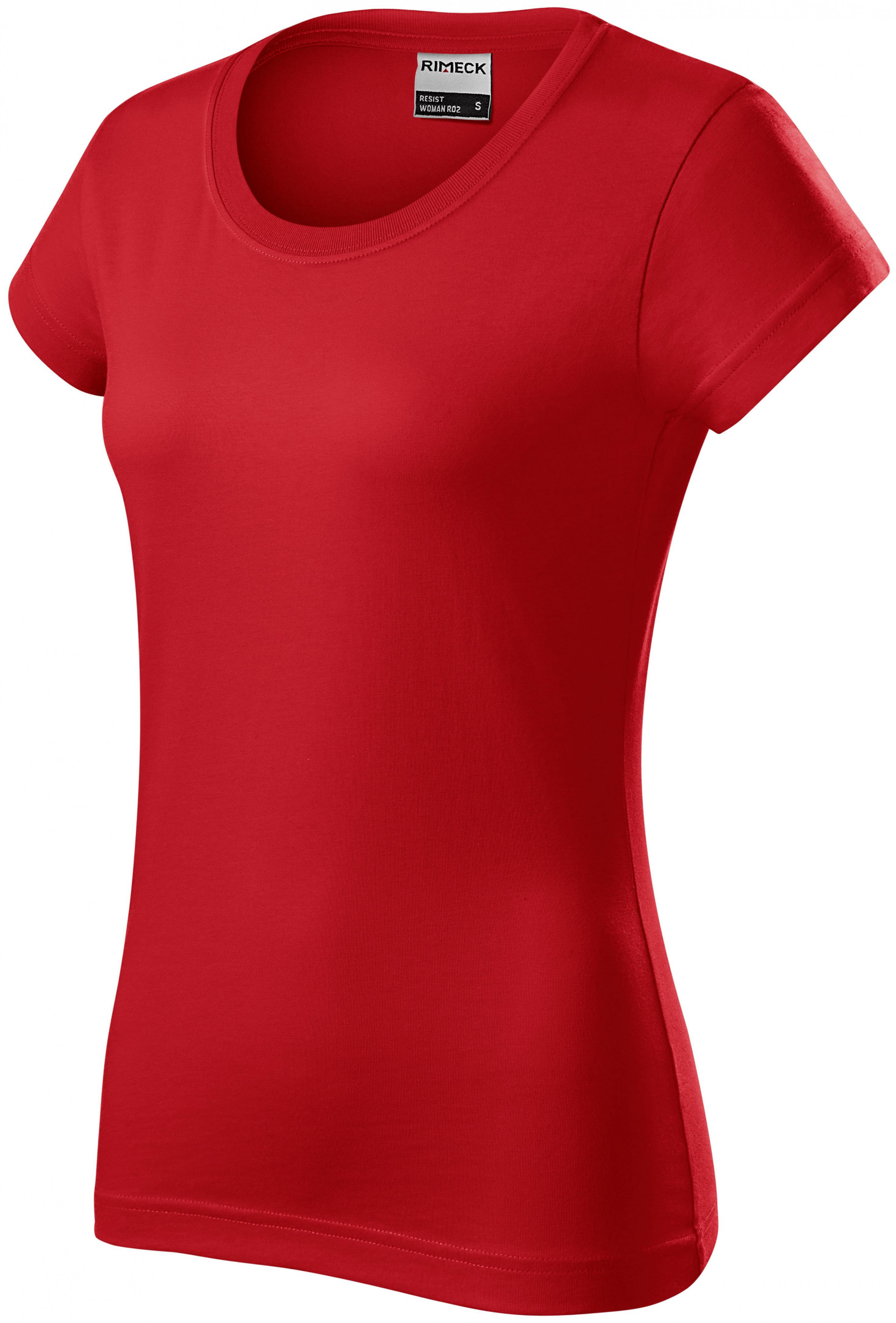 Odolné dámske tričko hrubšie, červená, 3XL