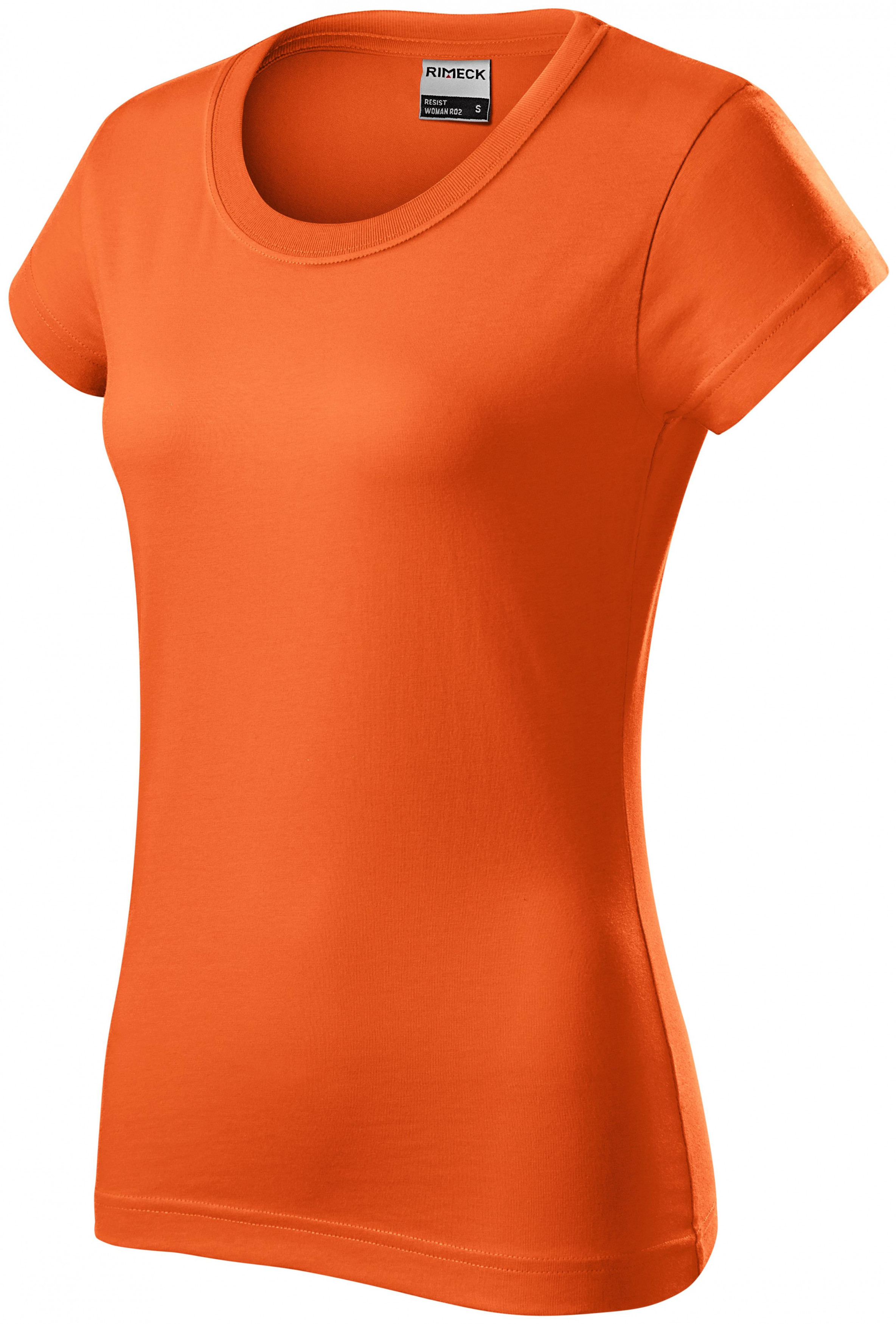 Odolné dámske tričko, oranžová, M