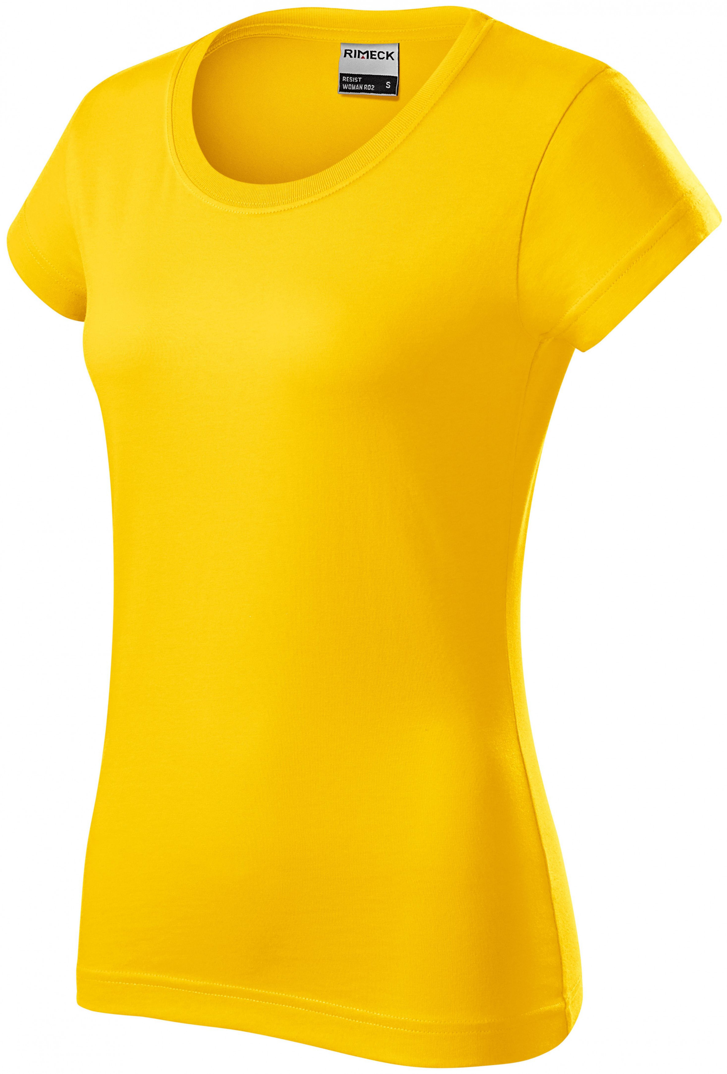 Odolné dámske tričko, žltá, XL