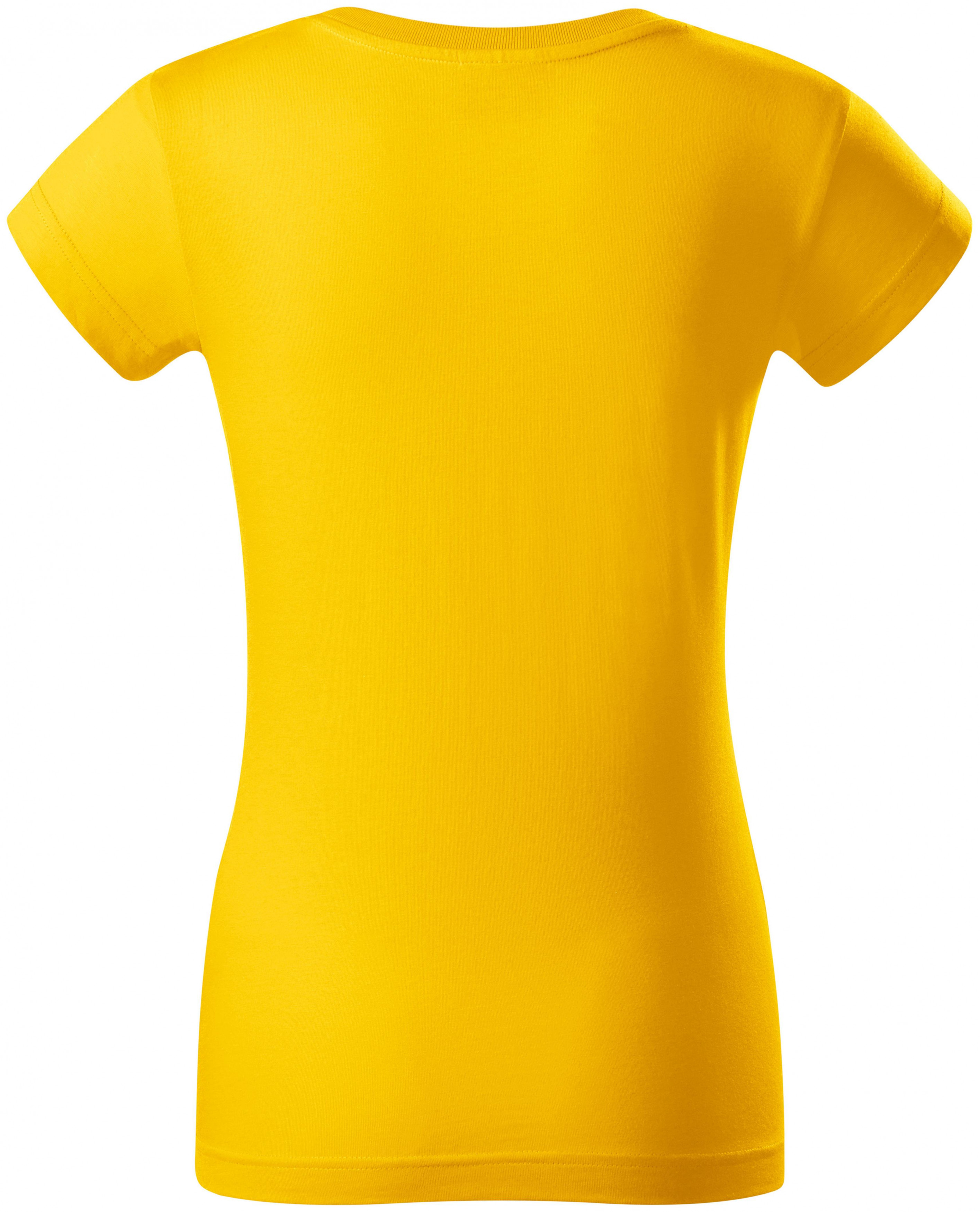 Odolné dámske tričko, žltá, 3XL