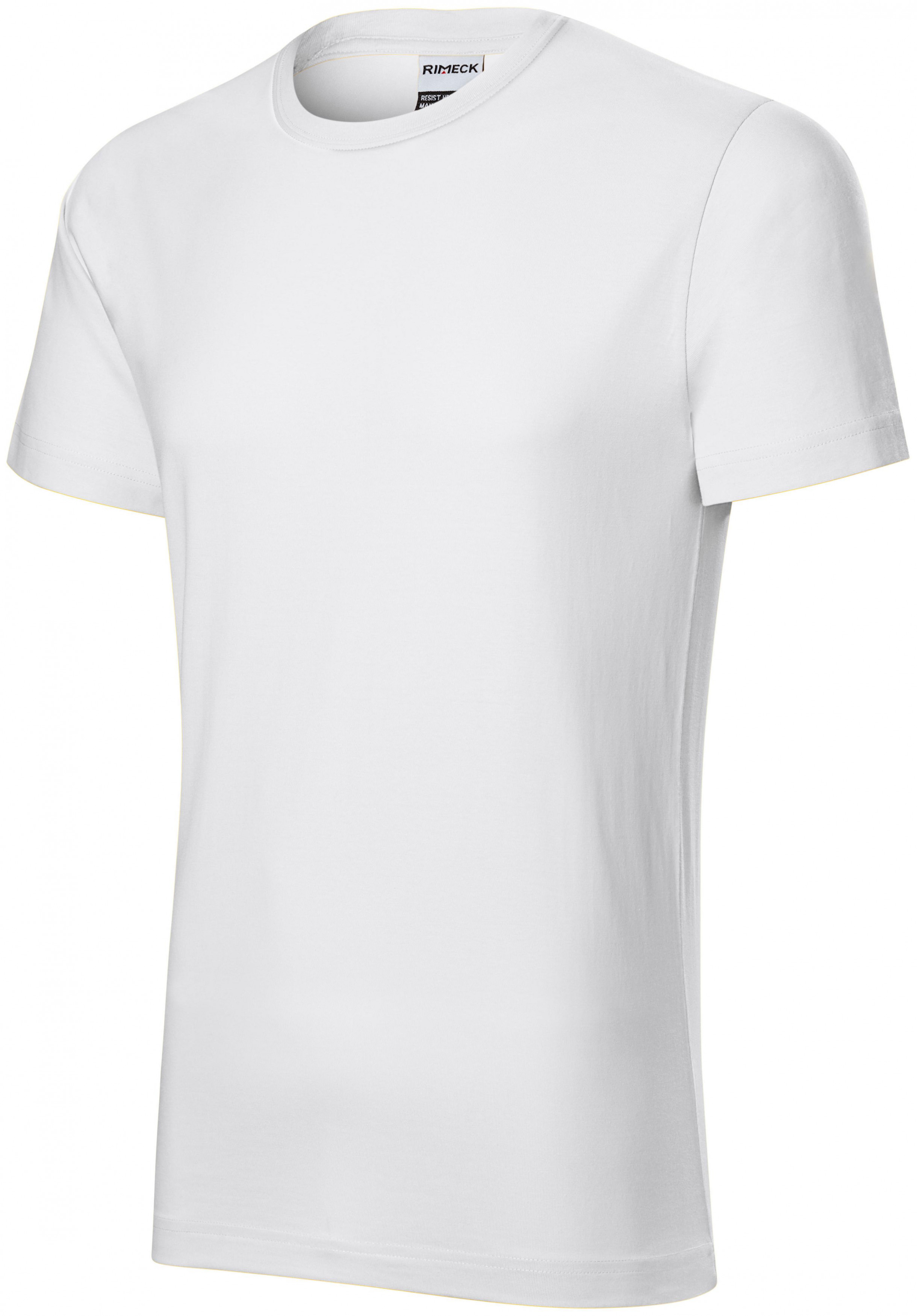Odolné pánske tričko hrubšie, biela, XL