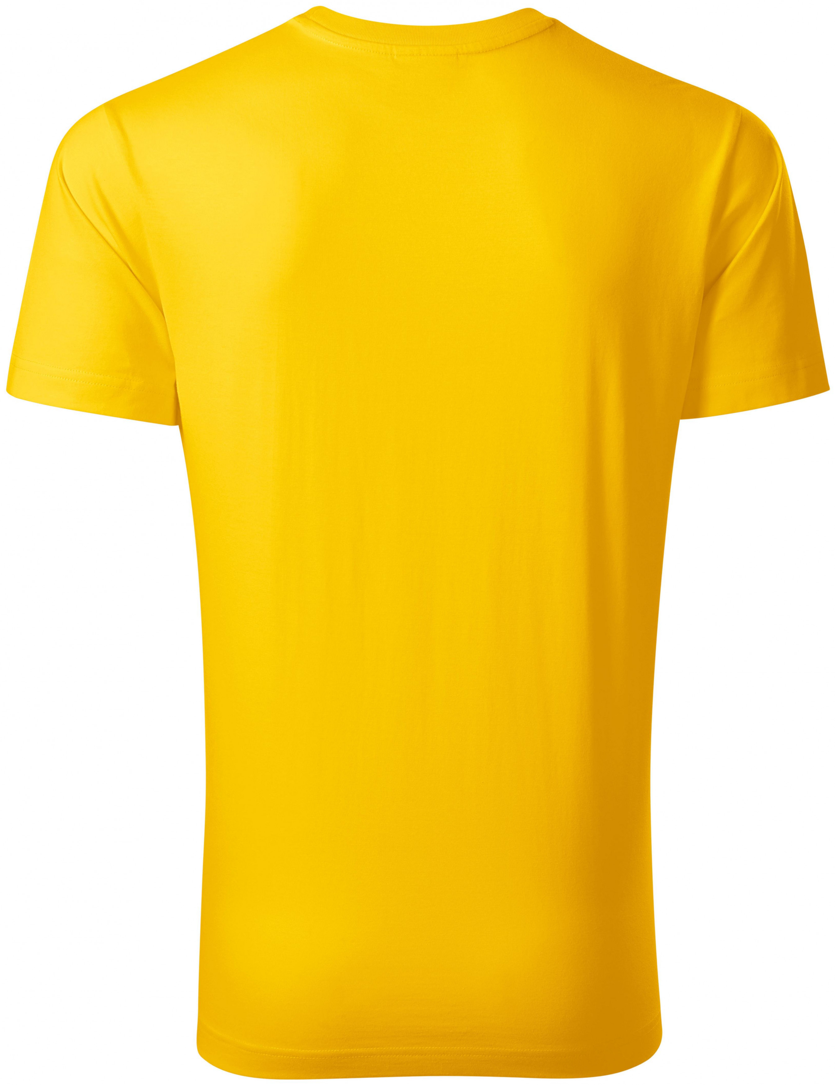 Odolné pánske tričko hrubšie, žltá, L
