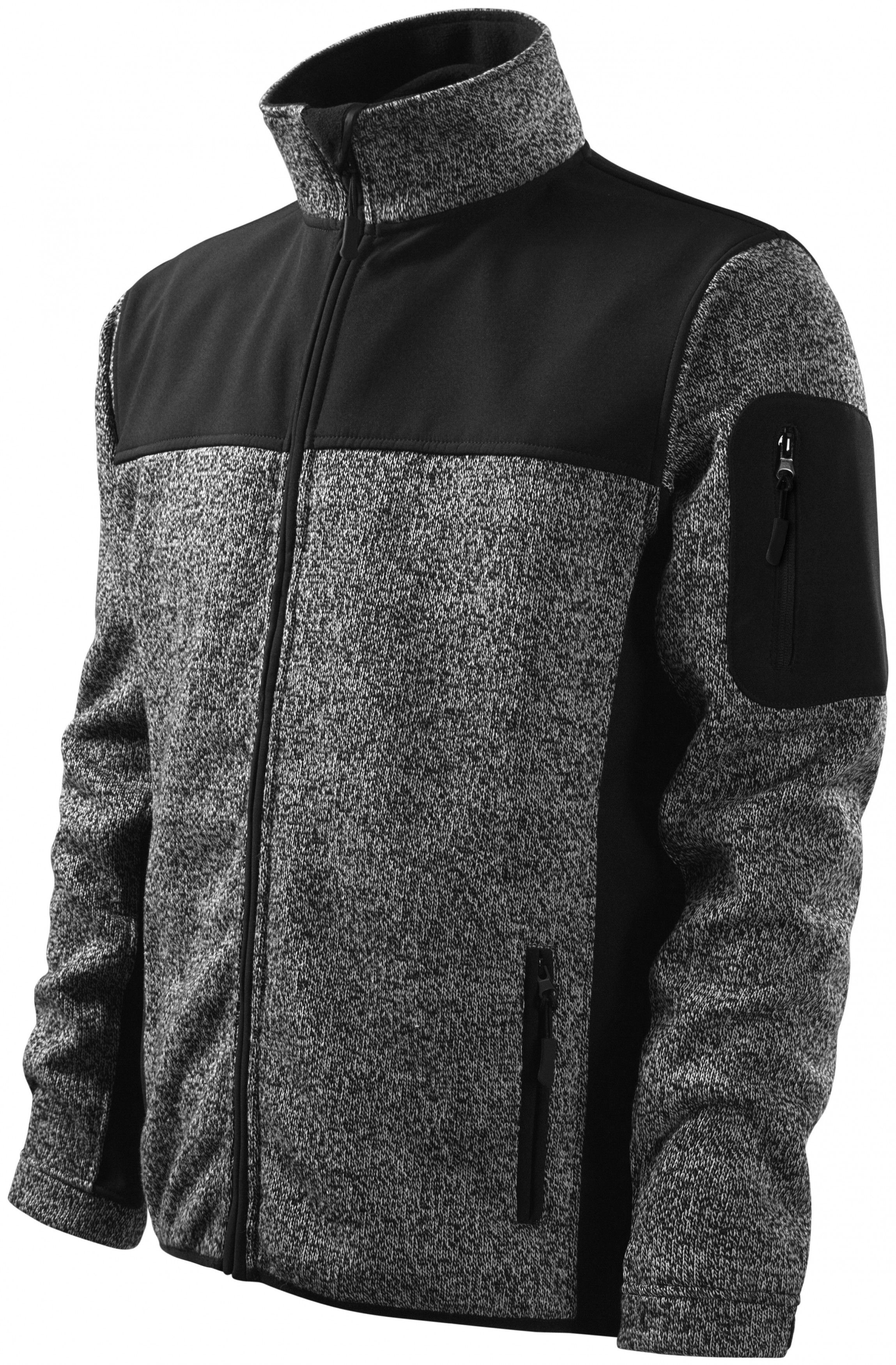 Pánska bunda voľnočasová, knit gray, XL