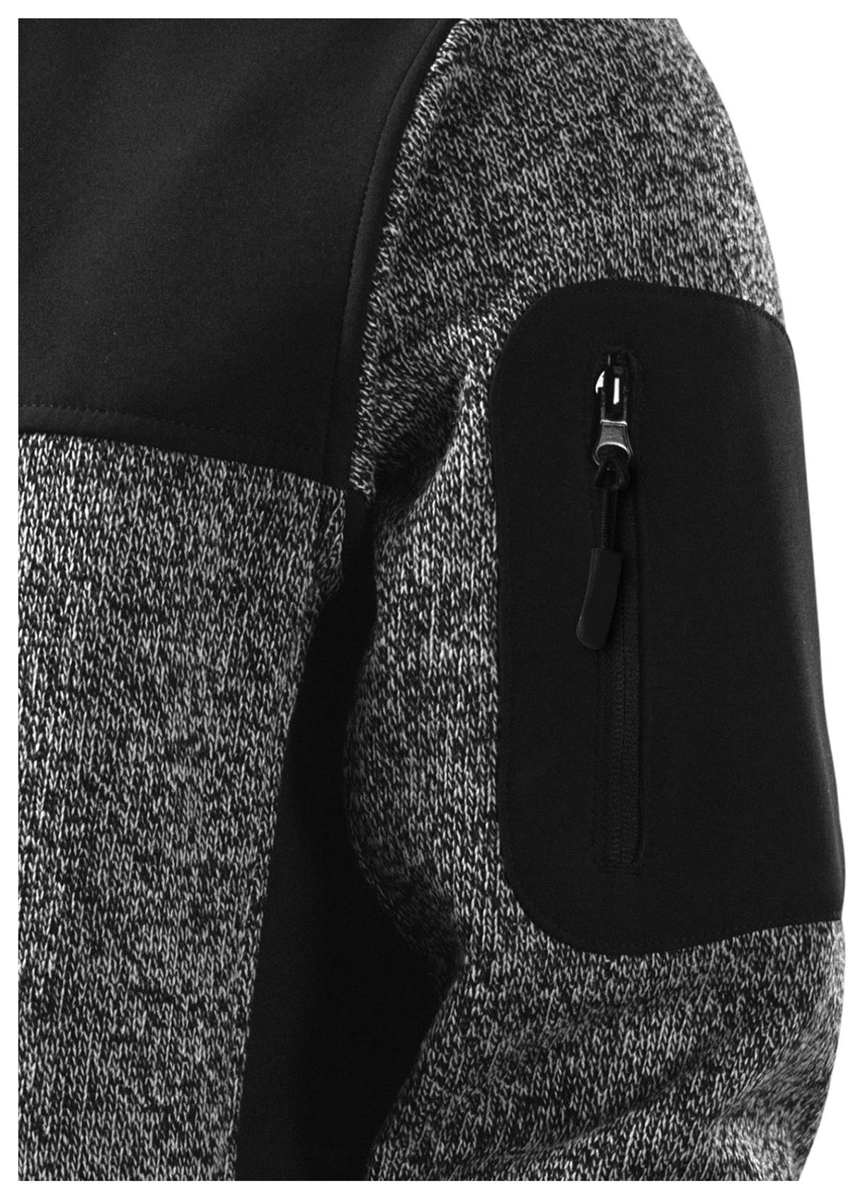 Pánska bunda voľnočasová, knit gray, L