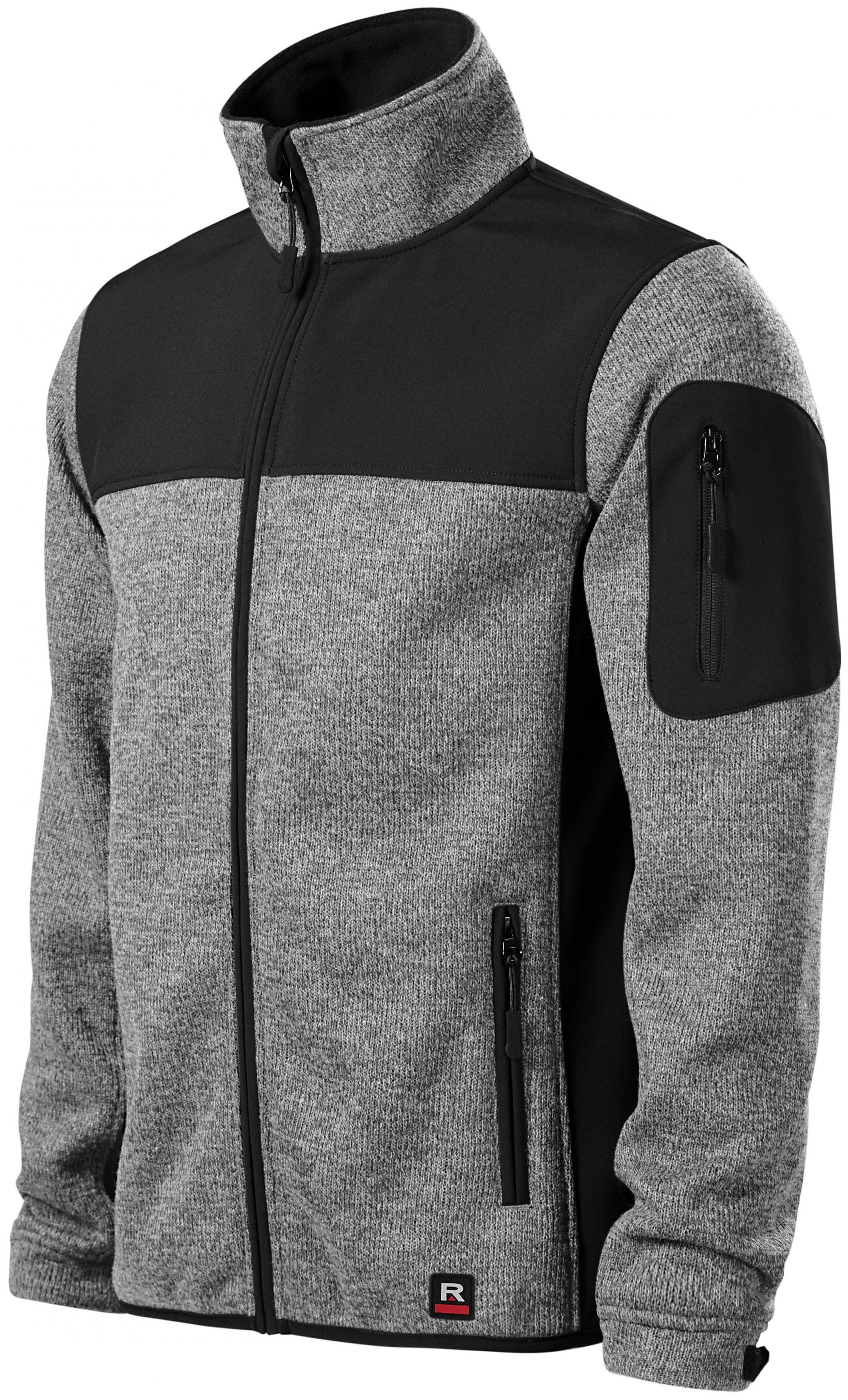 Pánska bunda voľnočasová, svetlá knit gray, XL