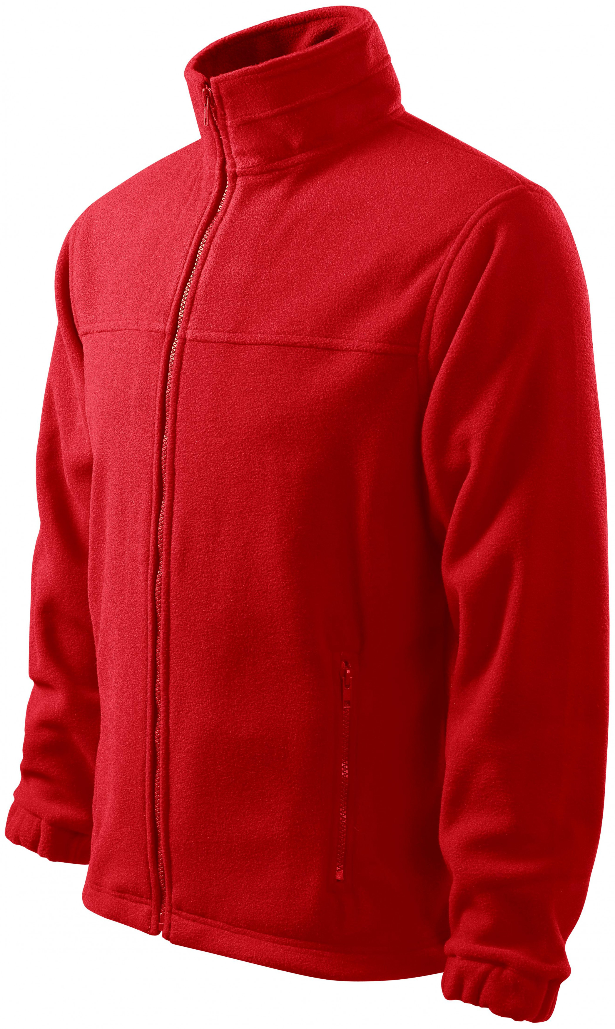 Pánska fleecová bunda, červená, 2XL