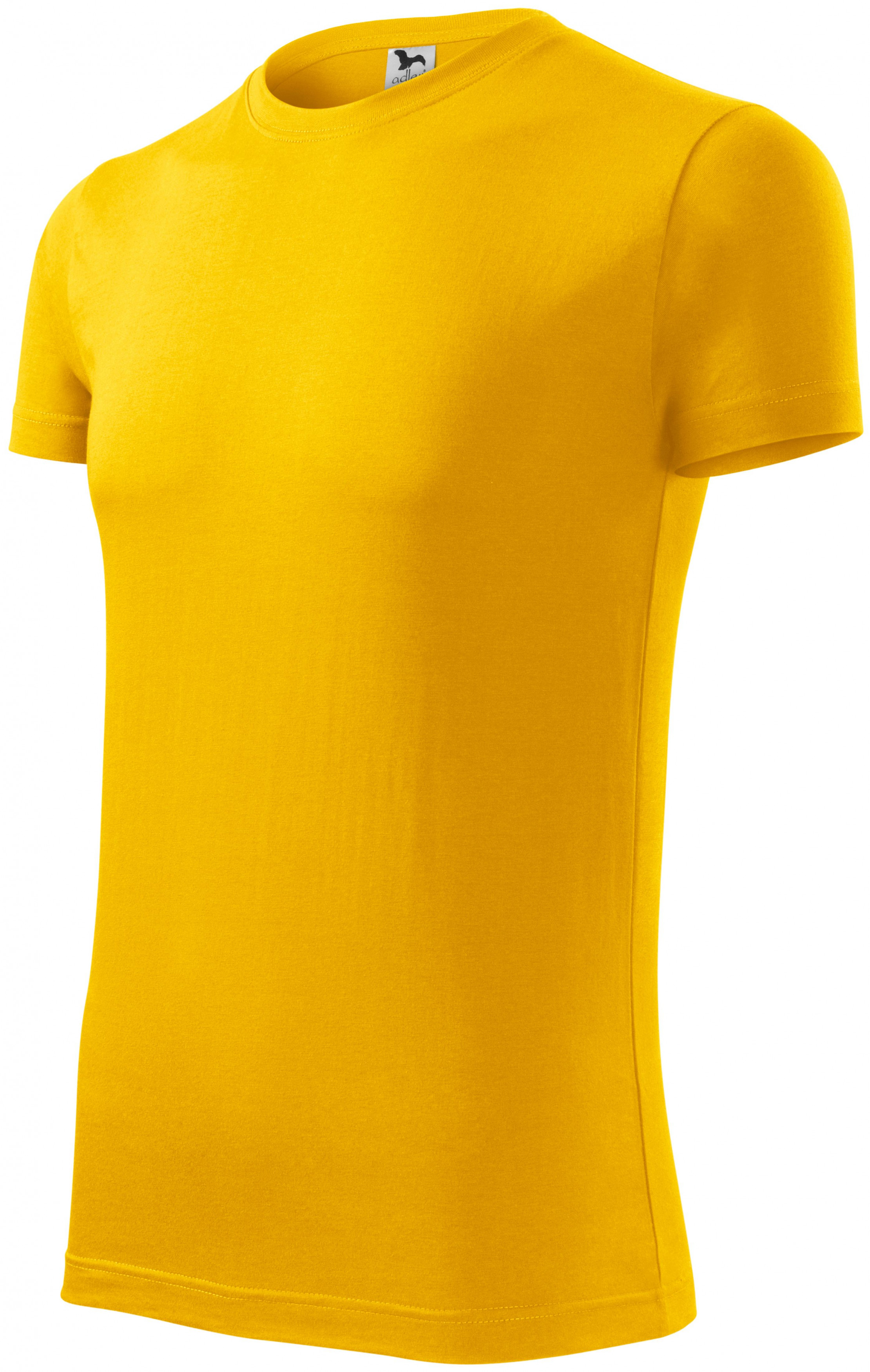 Pánske módne tričko, žltá, M