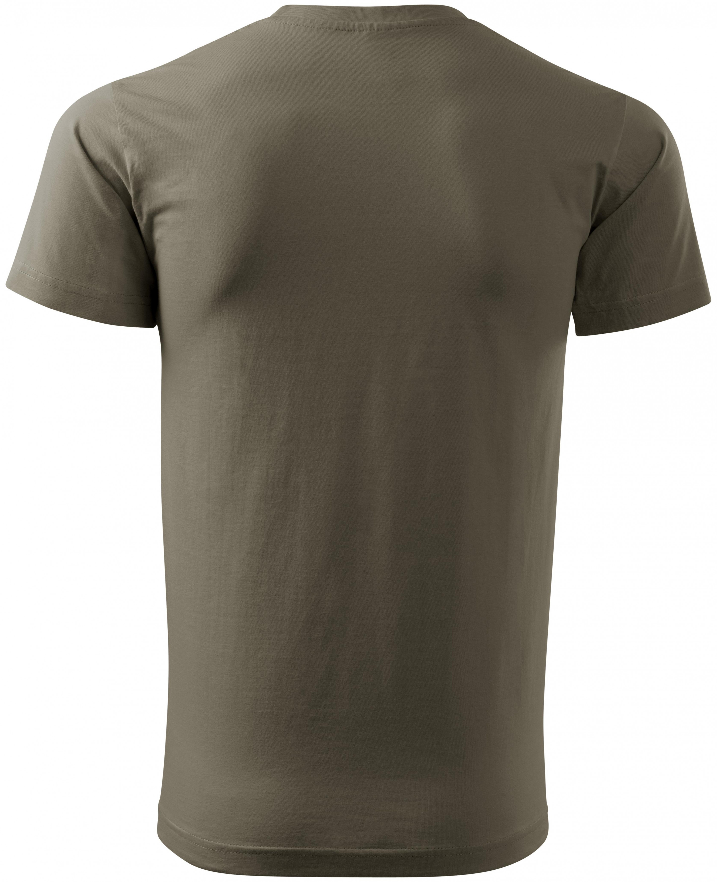 Pánske tričko jednoduché, army, 2XL