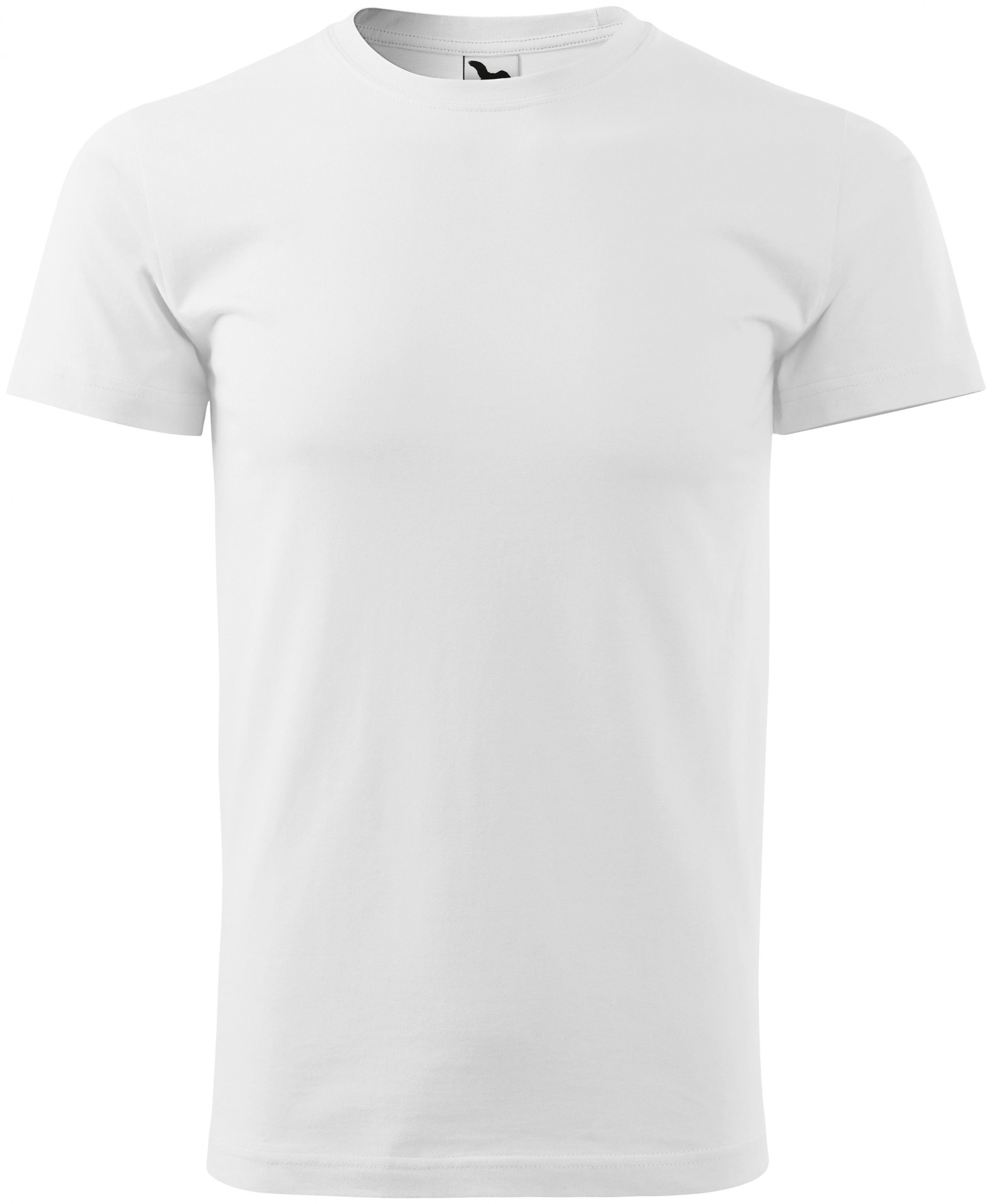 Pánske tričko jednoduché, biela, XS