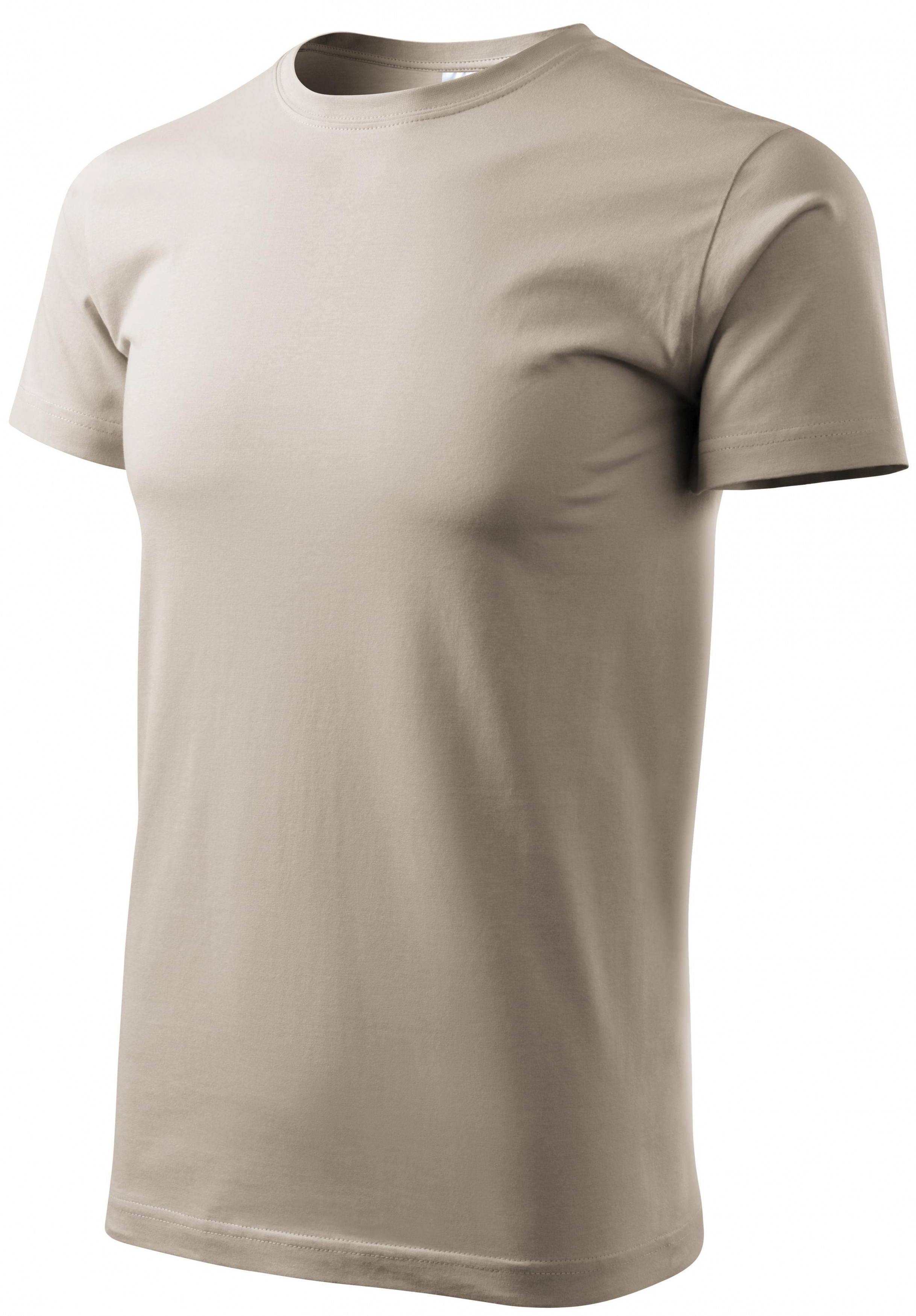 Pánske tričko jednoduché, ľadovo sivá, L