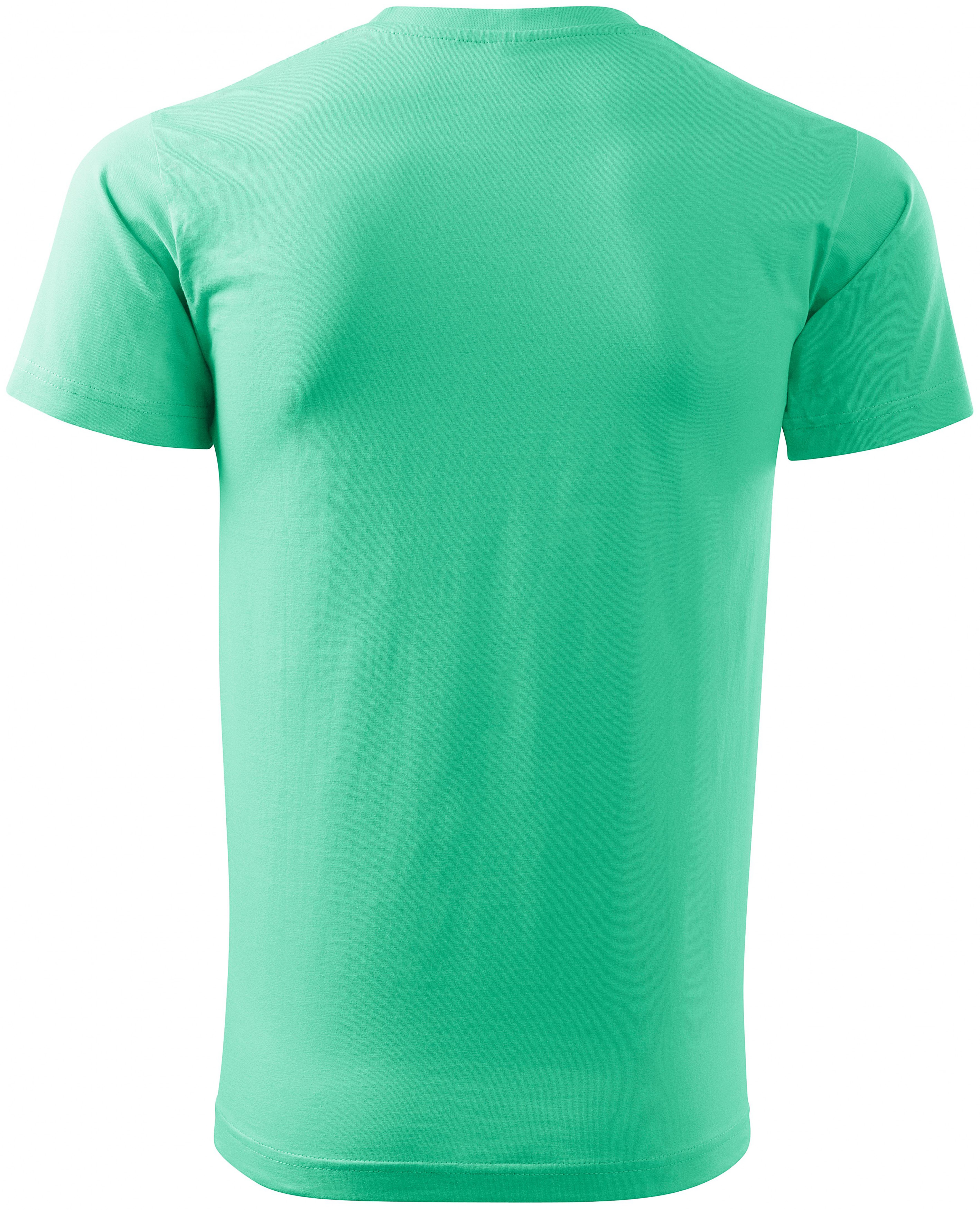 Pánske tričko jednoduché, mätová, 3XL