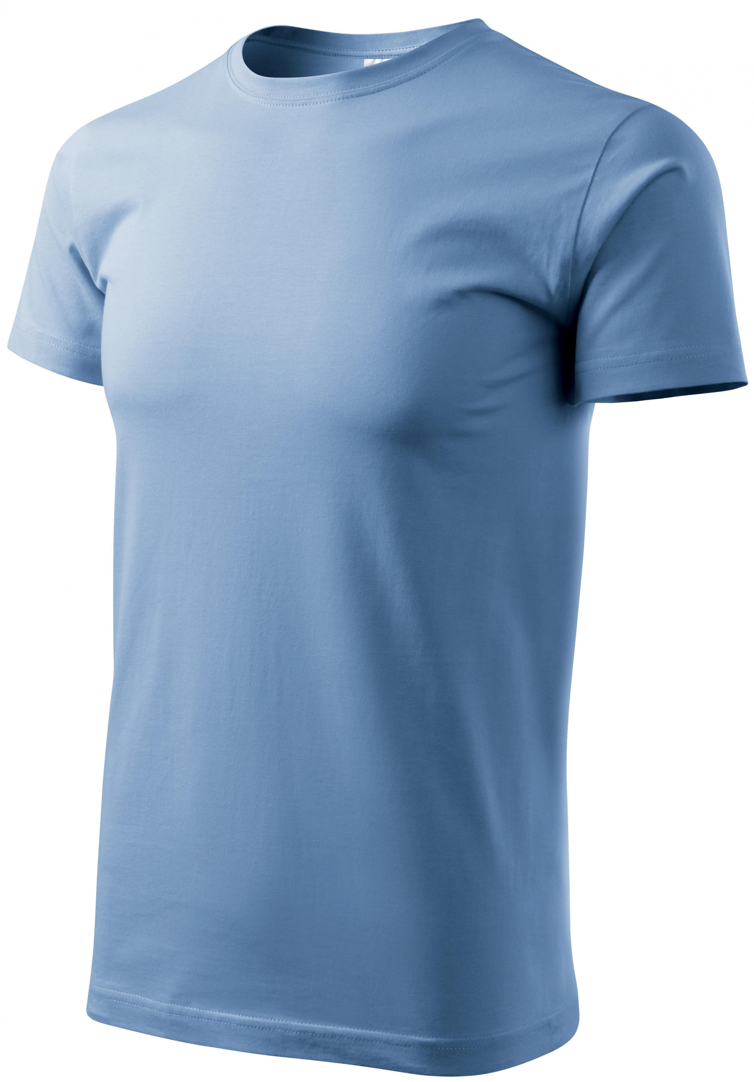 Pánske tričko jednoduché, nebeská modrá, M