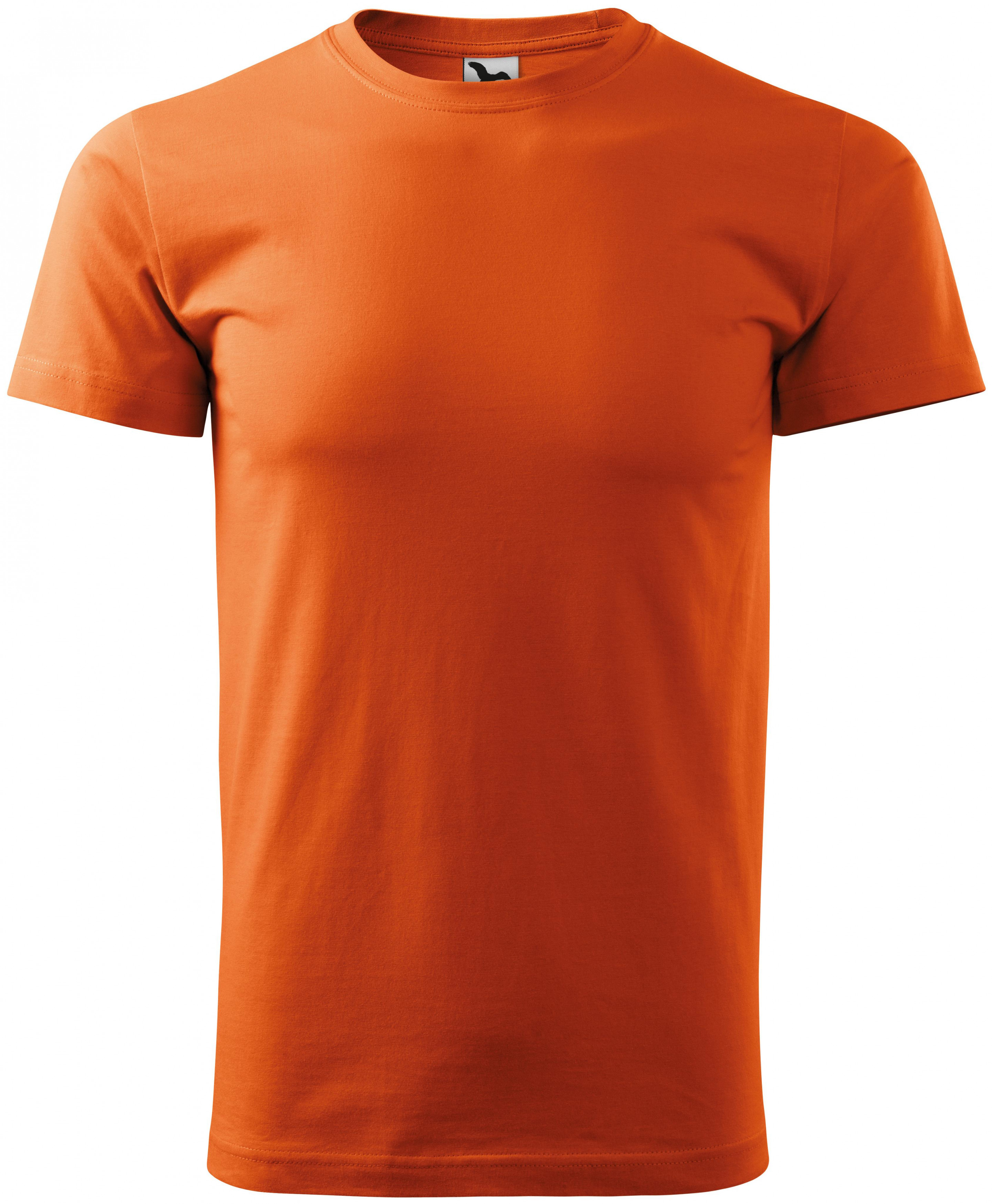 Pánske tričko jednoduché, oranžová, S