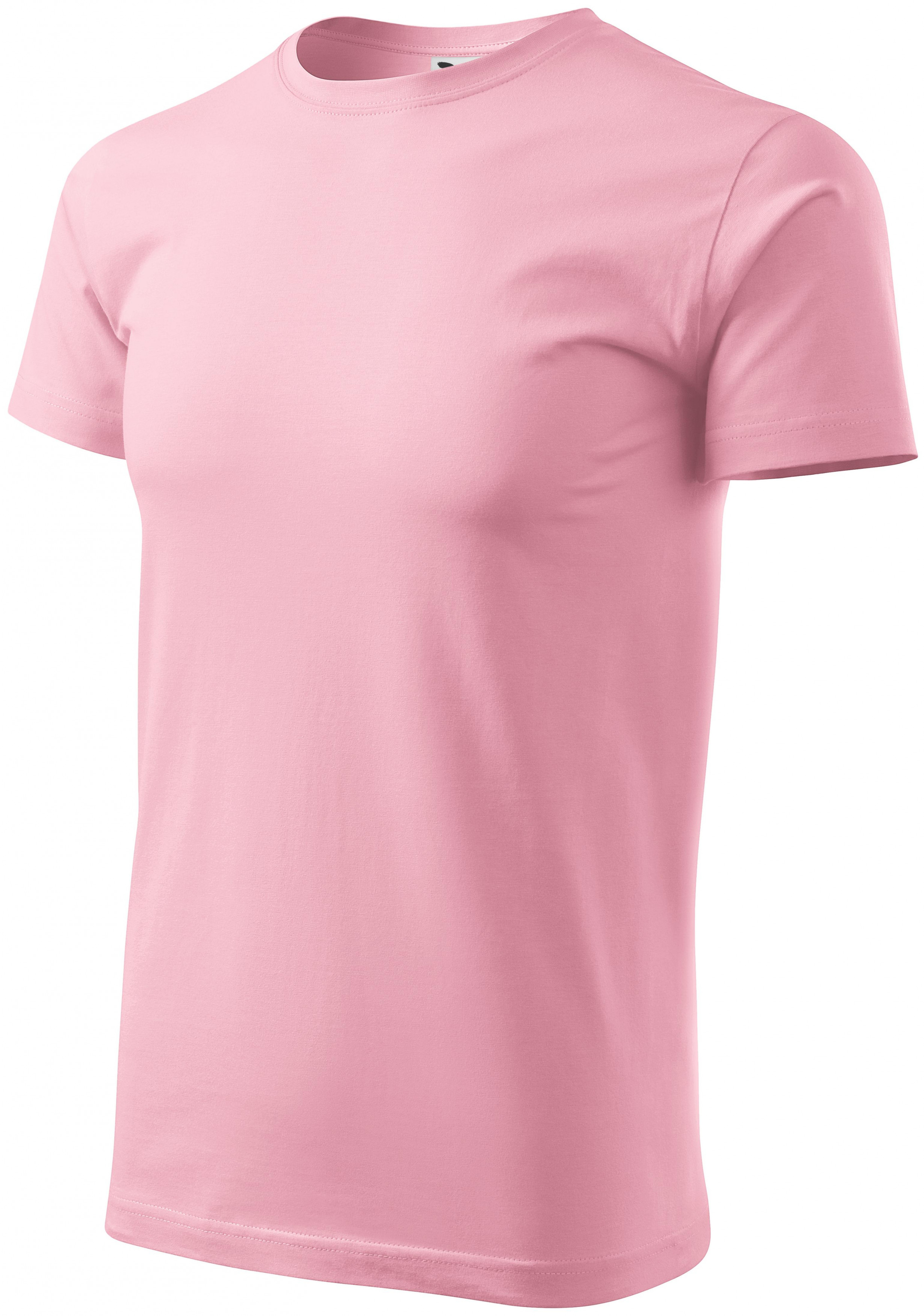 Pánske tričko jednoduché, ružová, 2XL