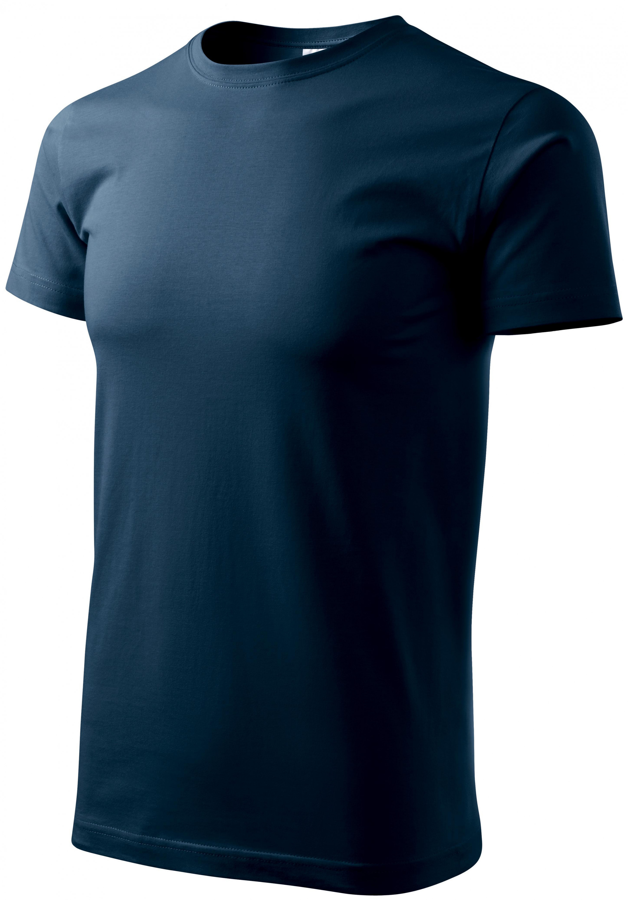 Pánske tričko jednoduché, tmavomodrá, 5XL