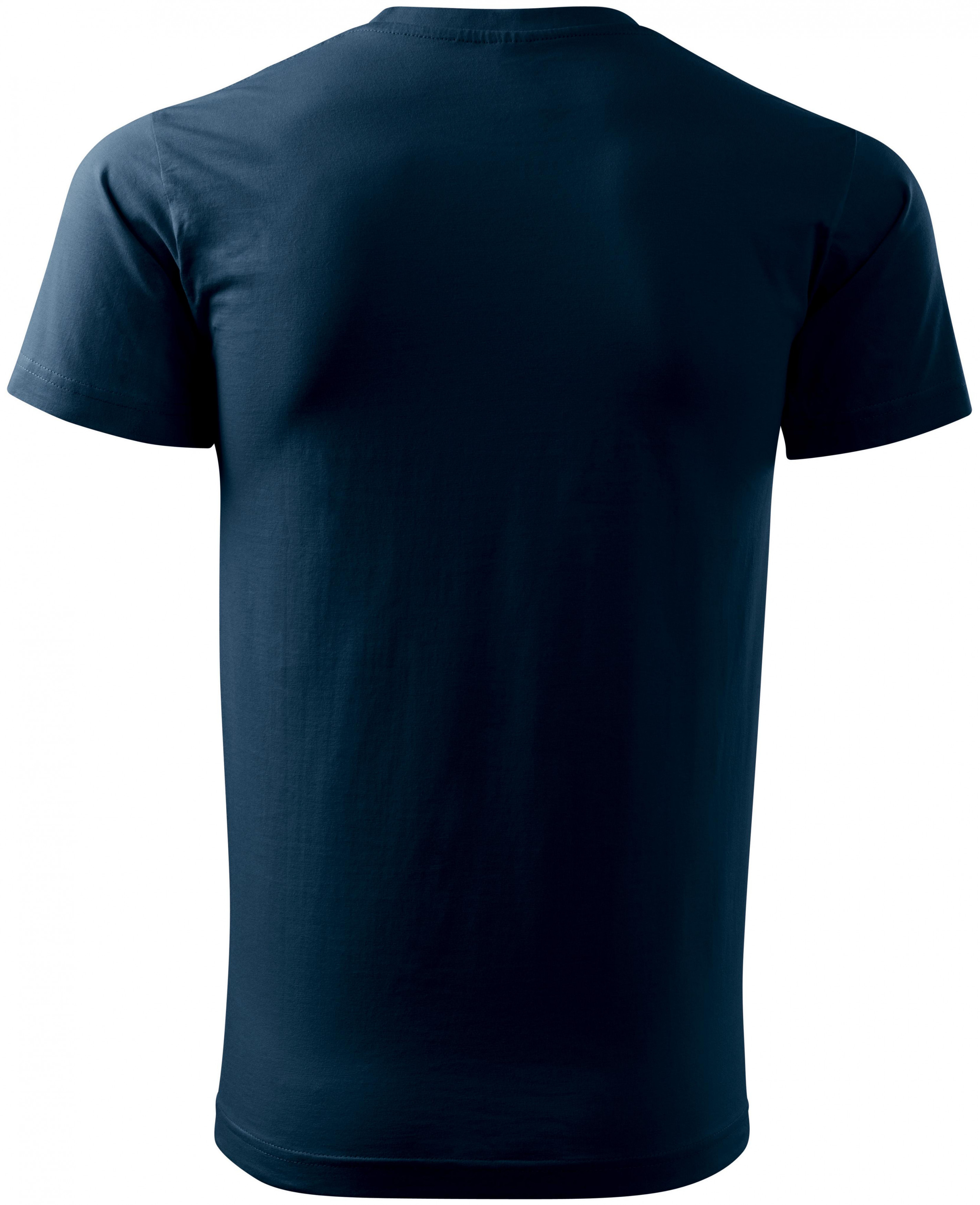 Pánske tričko jednoduché, tmavomodrá, 5XL