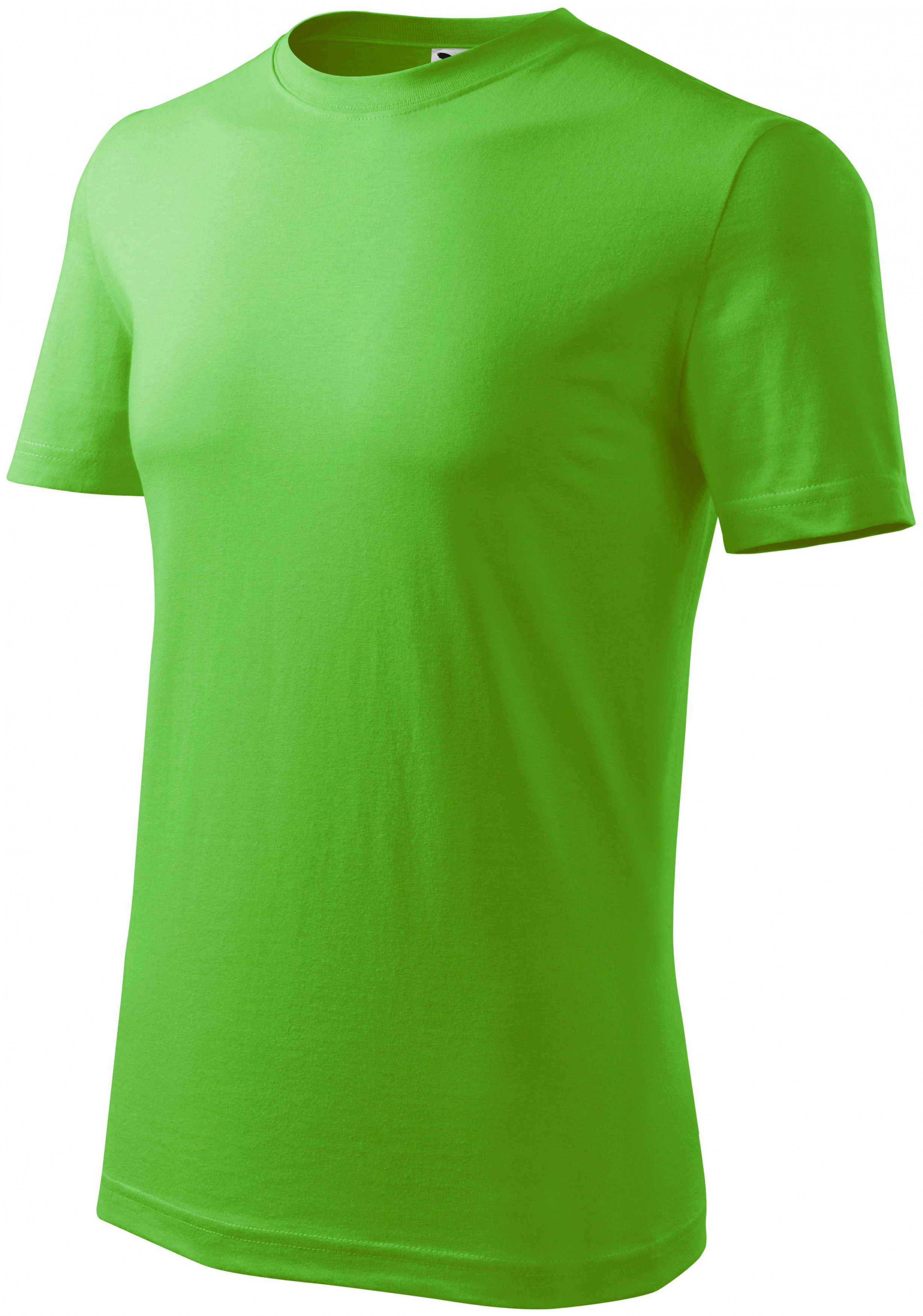 Pánske tričko klasické, jablkovo zelená, L