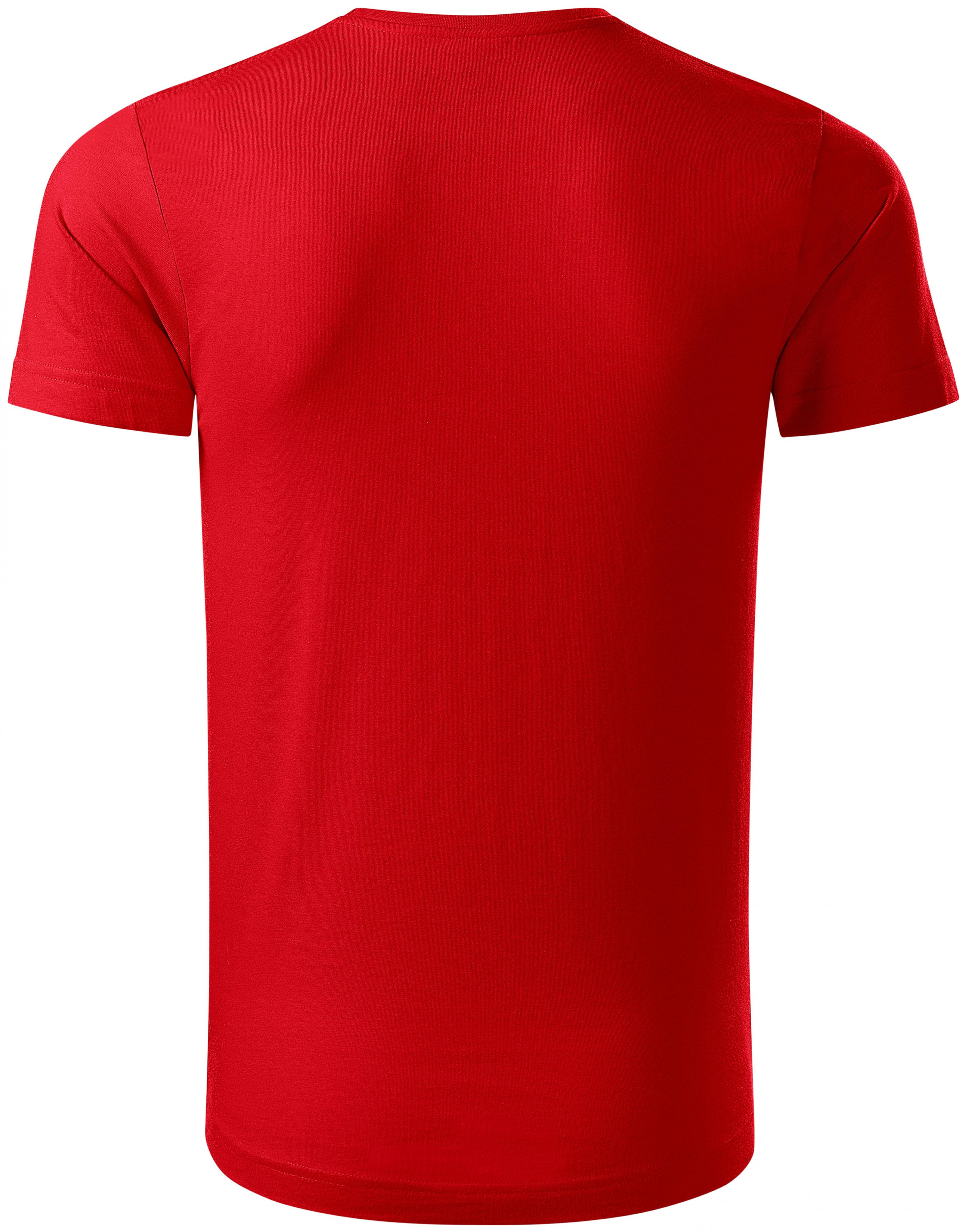 Pánske tričko, organická bavlna, červená, S