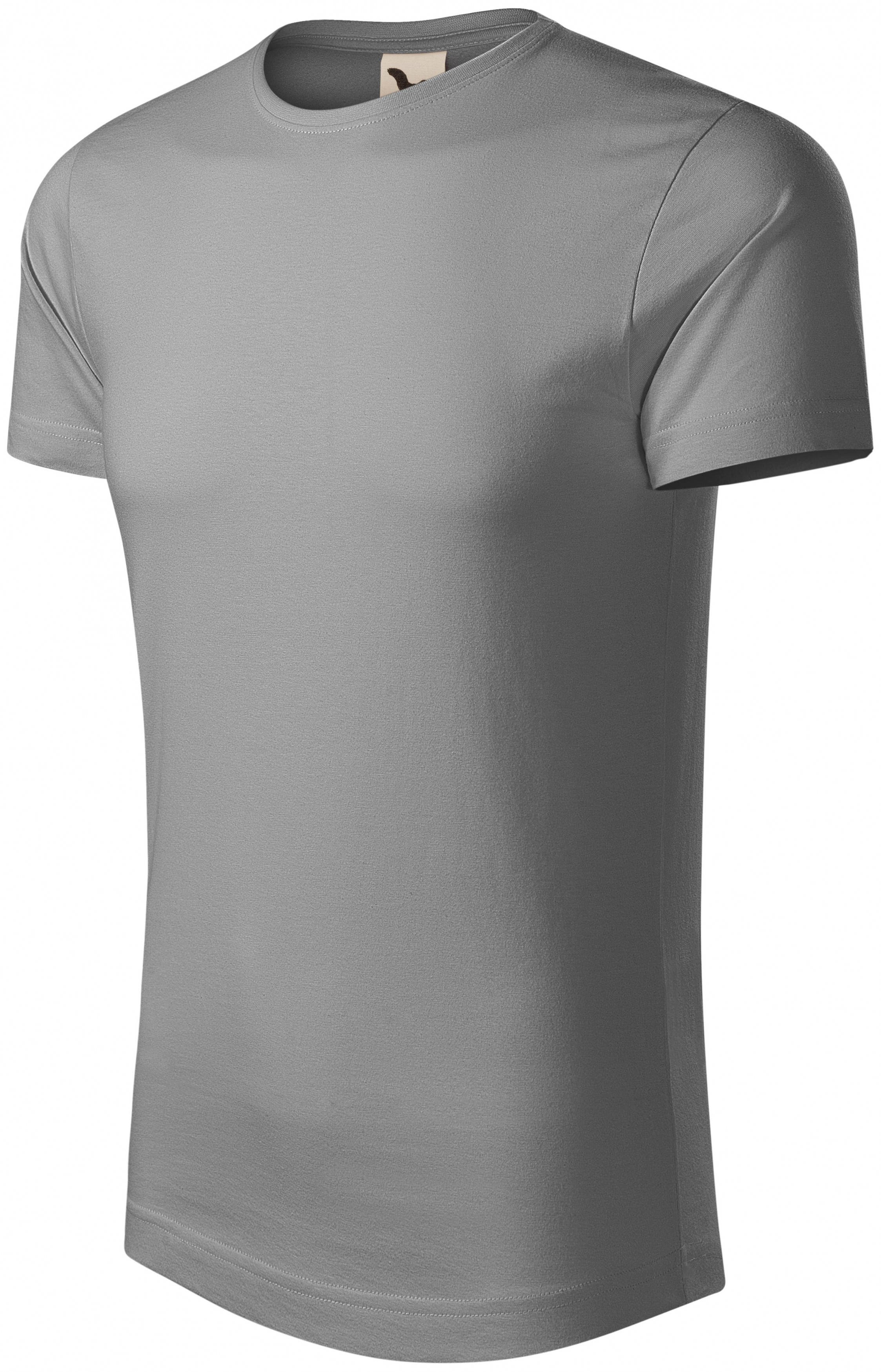 Pánske tričko, organická bavlna, starostrieborná, XL
