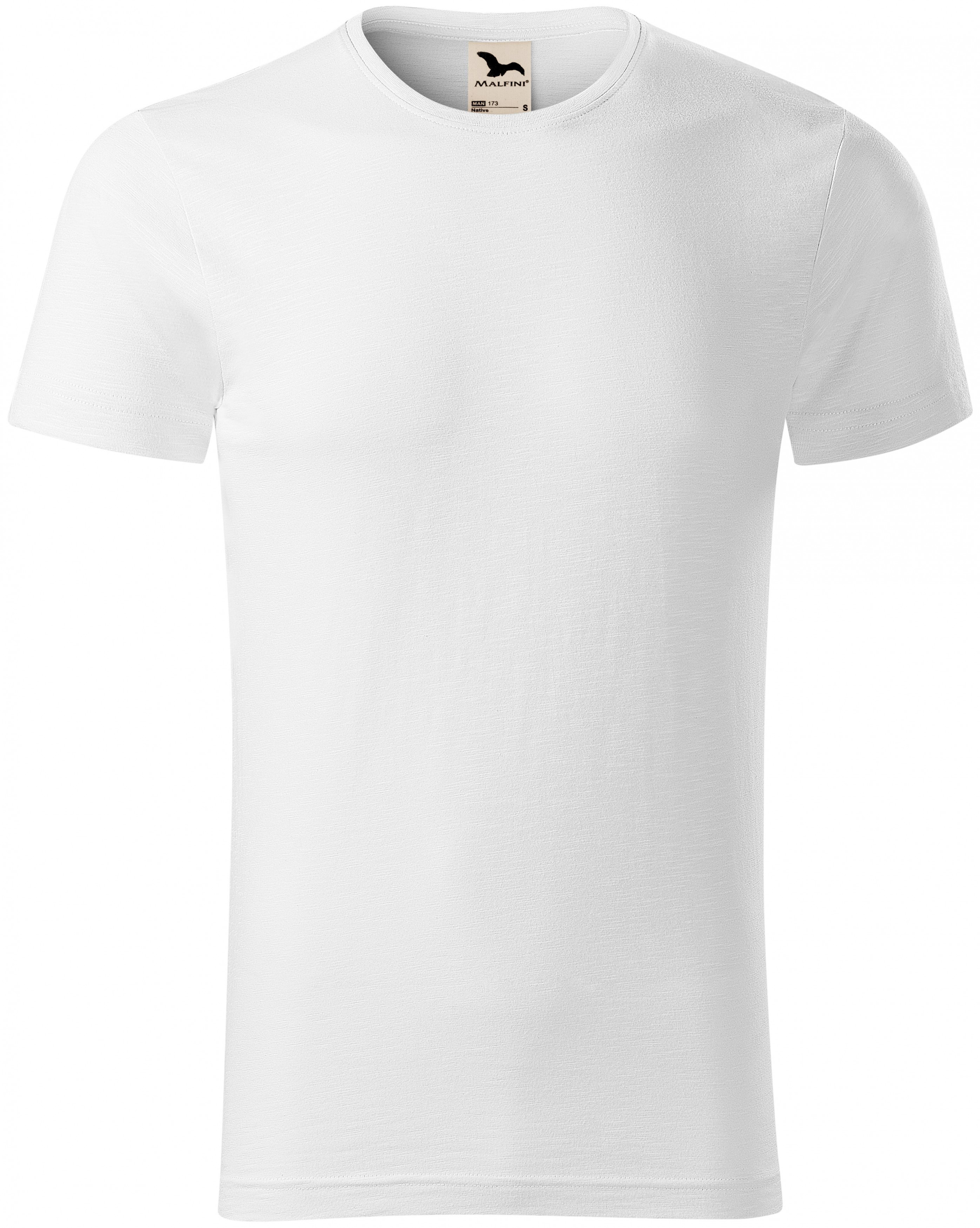 Pánske tričko, štruktúrovaná organická bavlna, biela, M