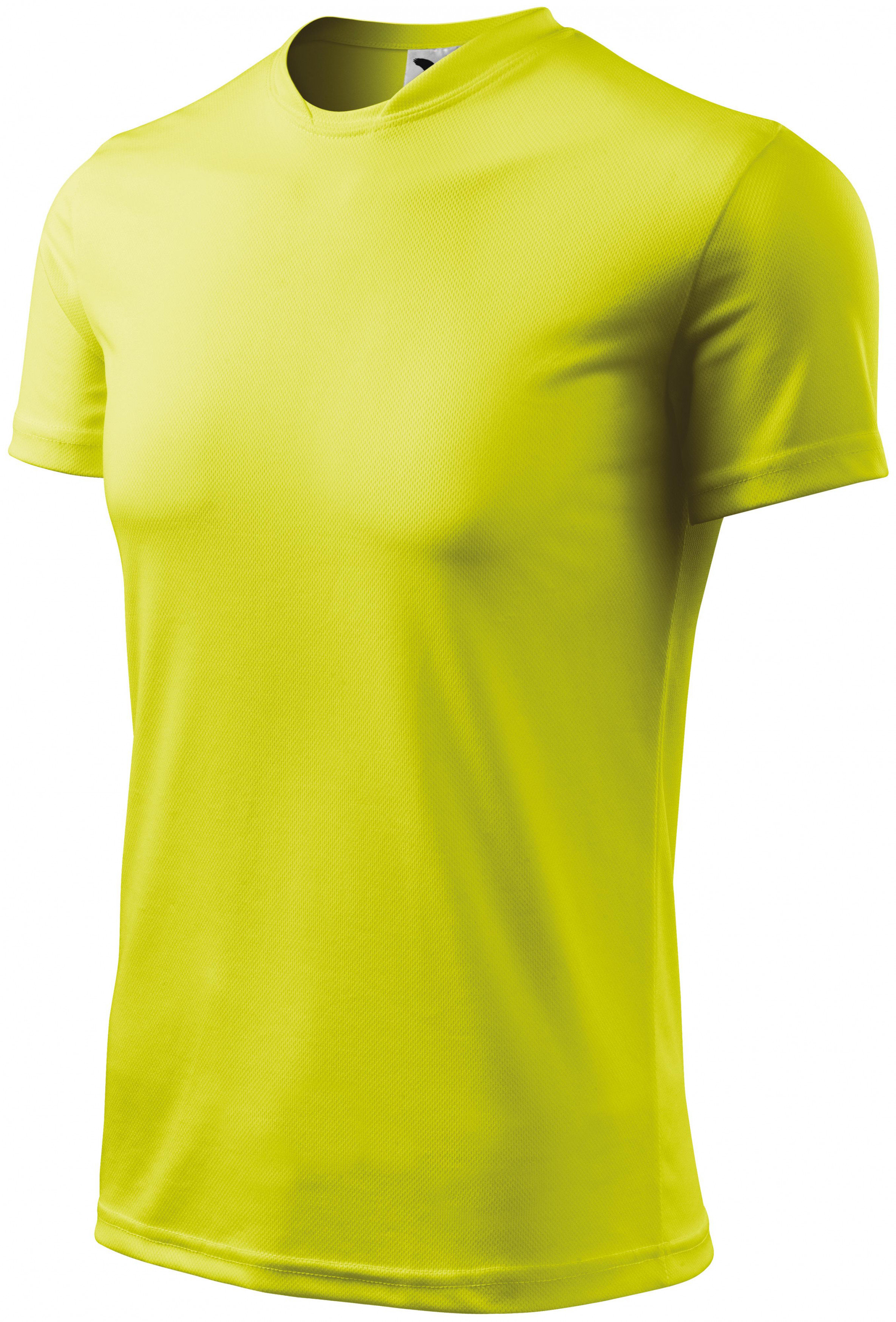 Športové tričko detské, neónová žltá, 146cm / 10rokov
