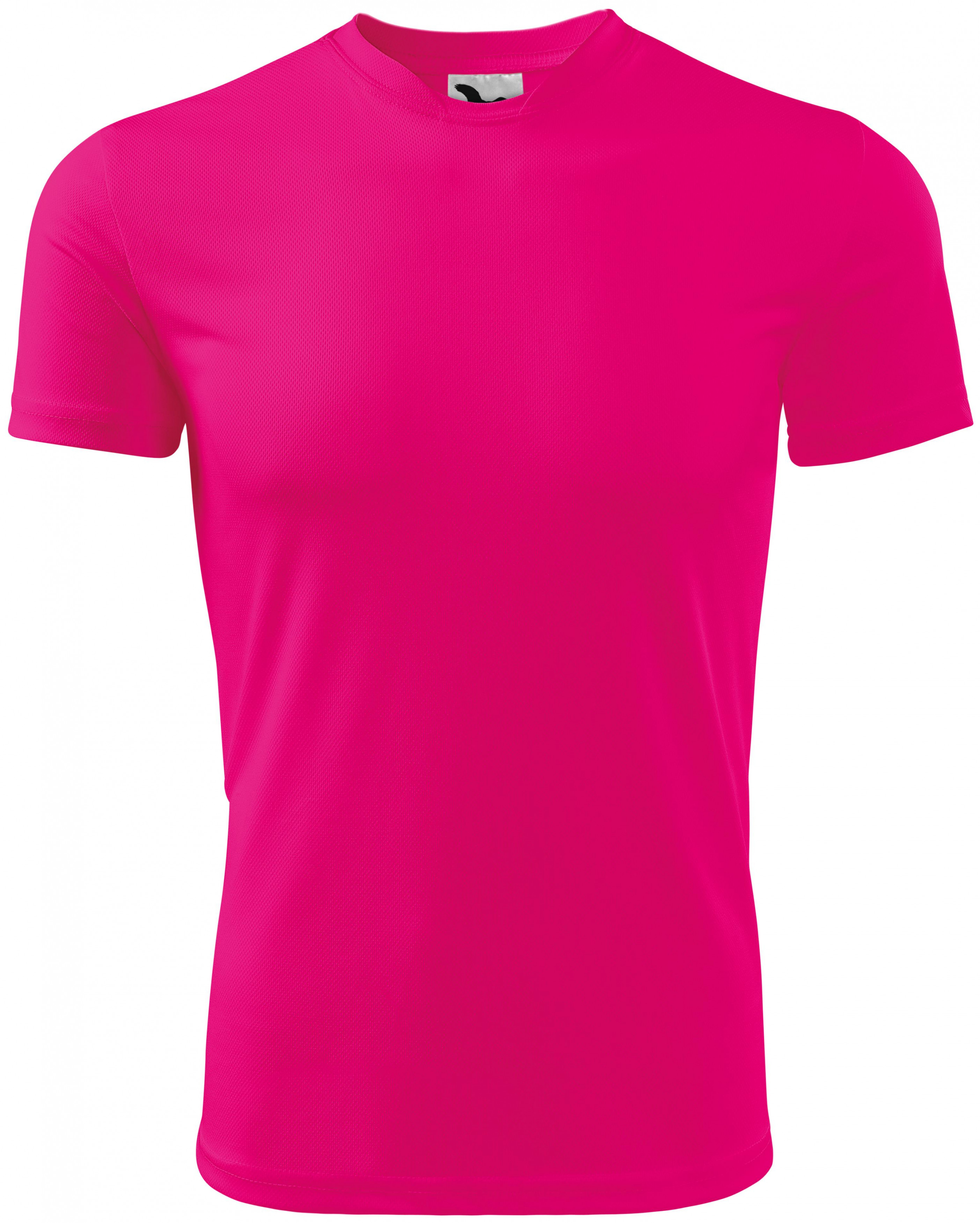 Športové tričko detské, neonová ružová, 134cm / 8rokov