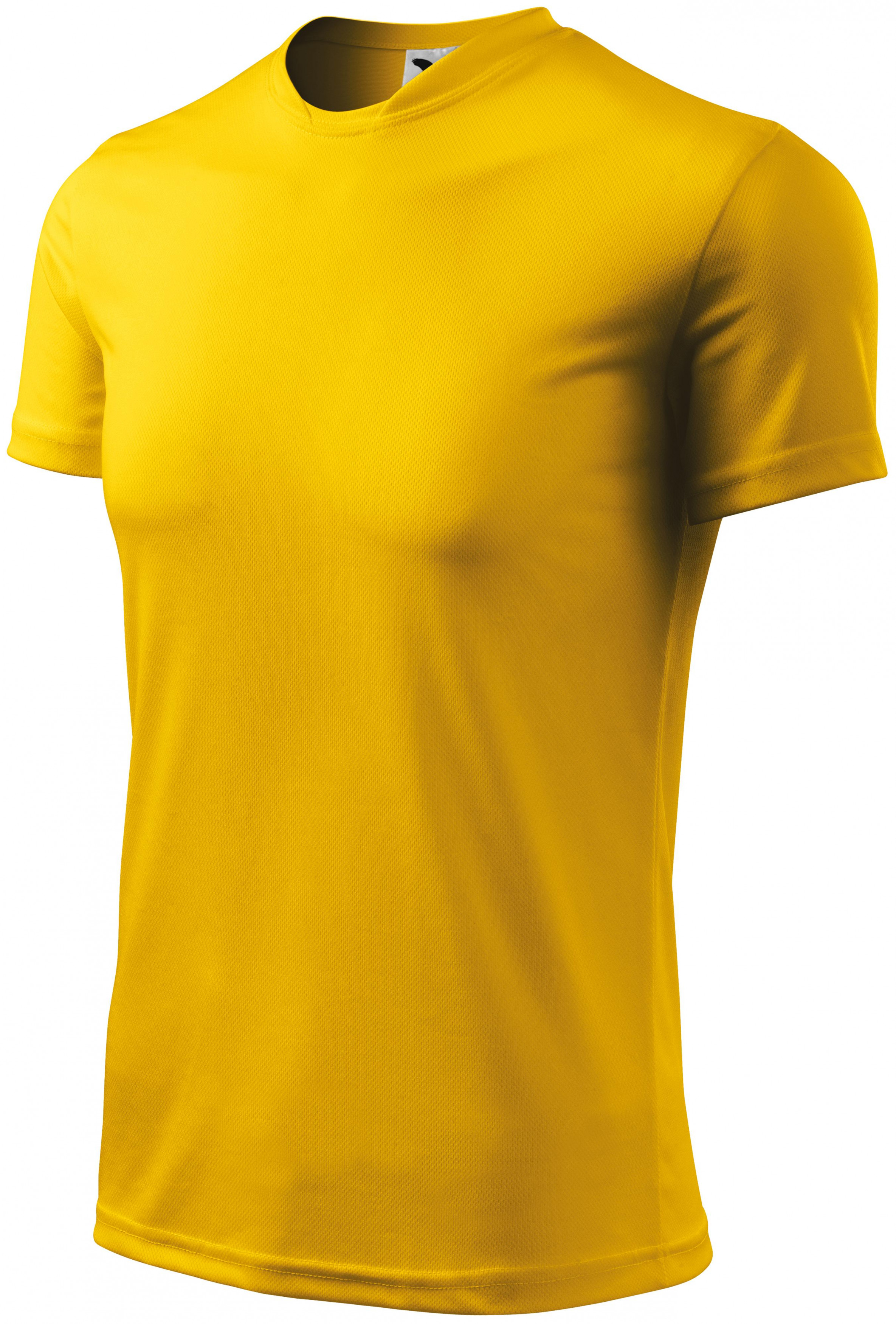 Športové tričko detské, žltá, 158cm / 12rokov
