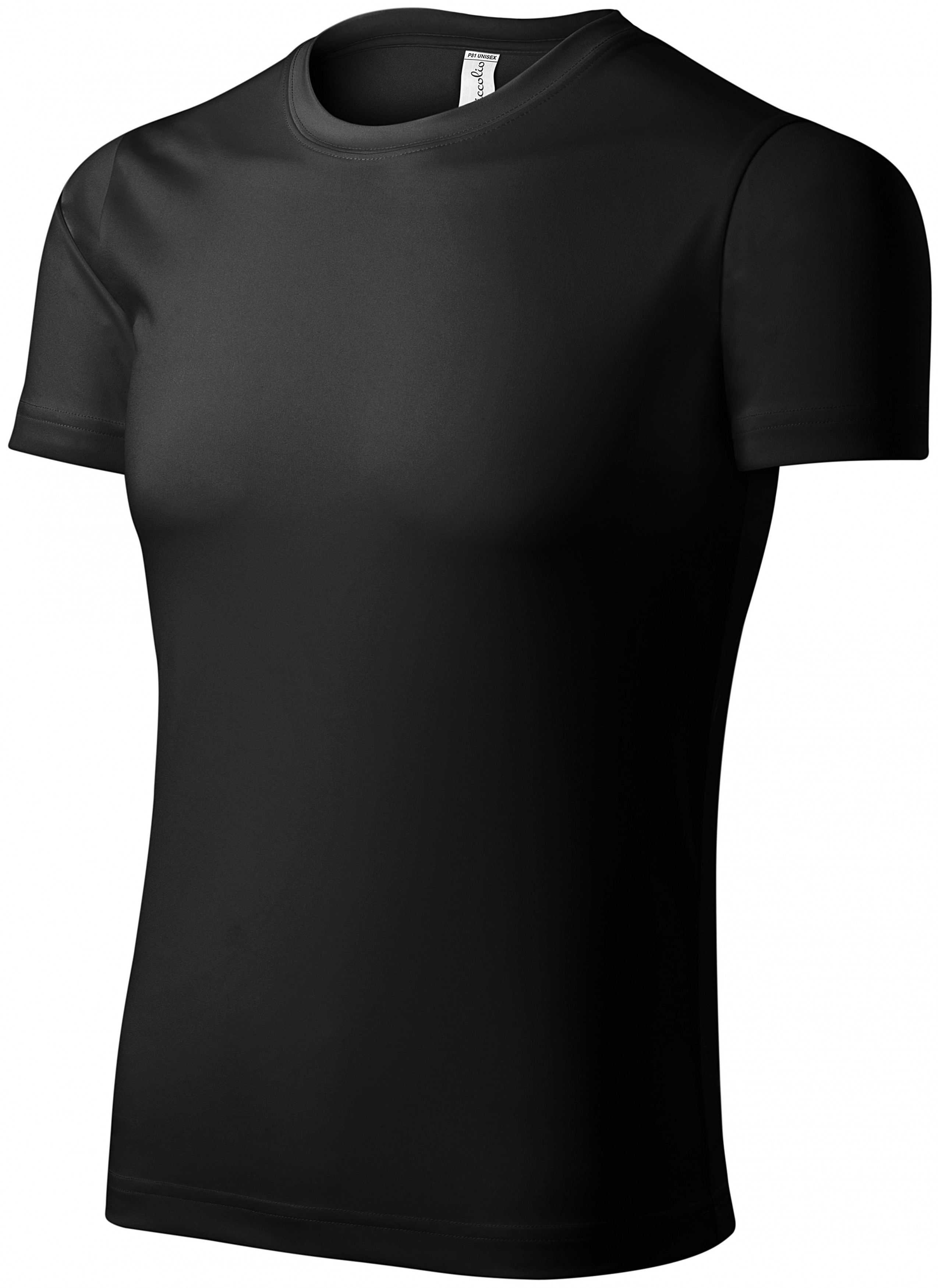 Športové tričko unisex, čierna, XL