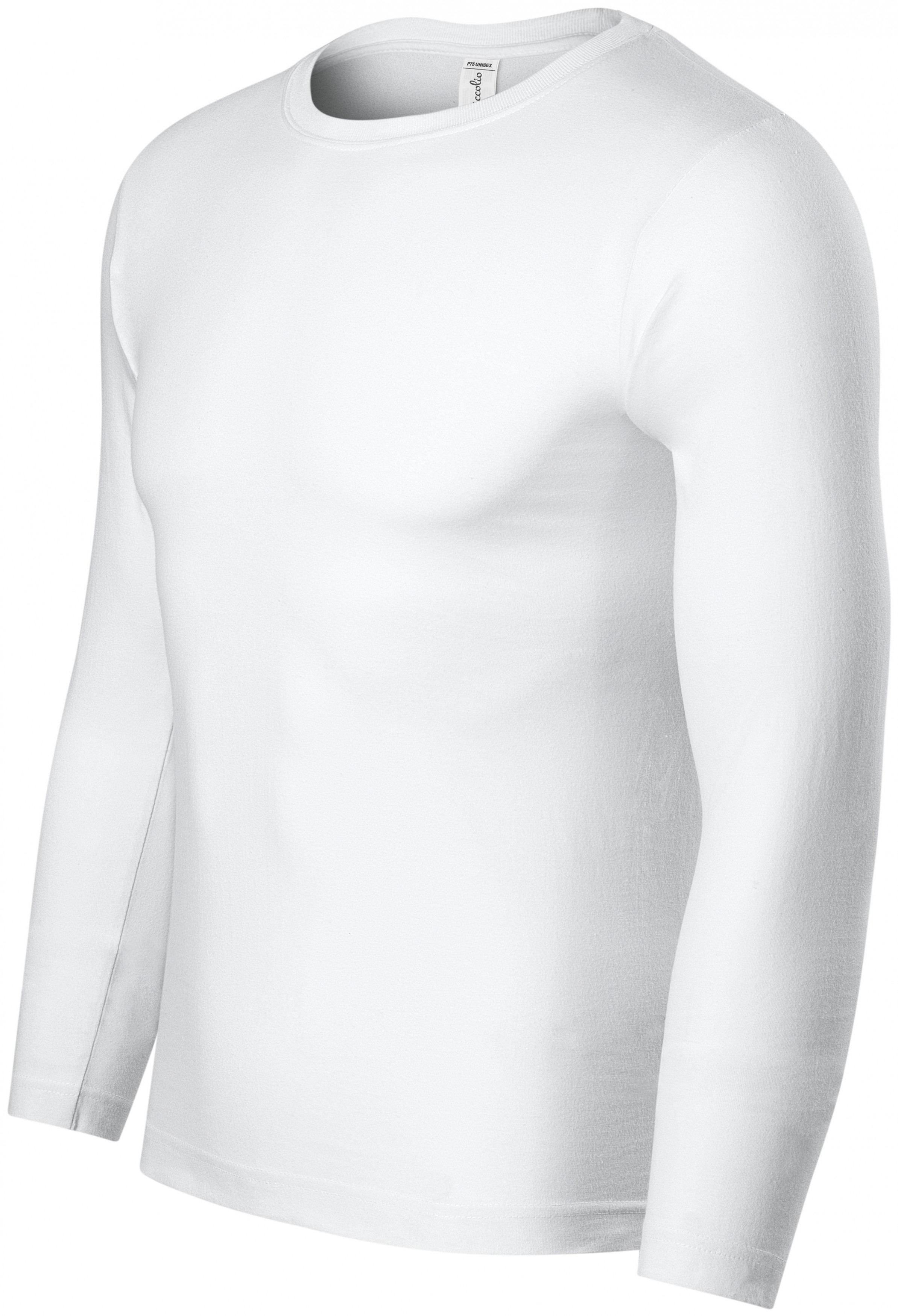Tričko s dlhým rukávom, ľahšie, biela, XS