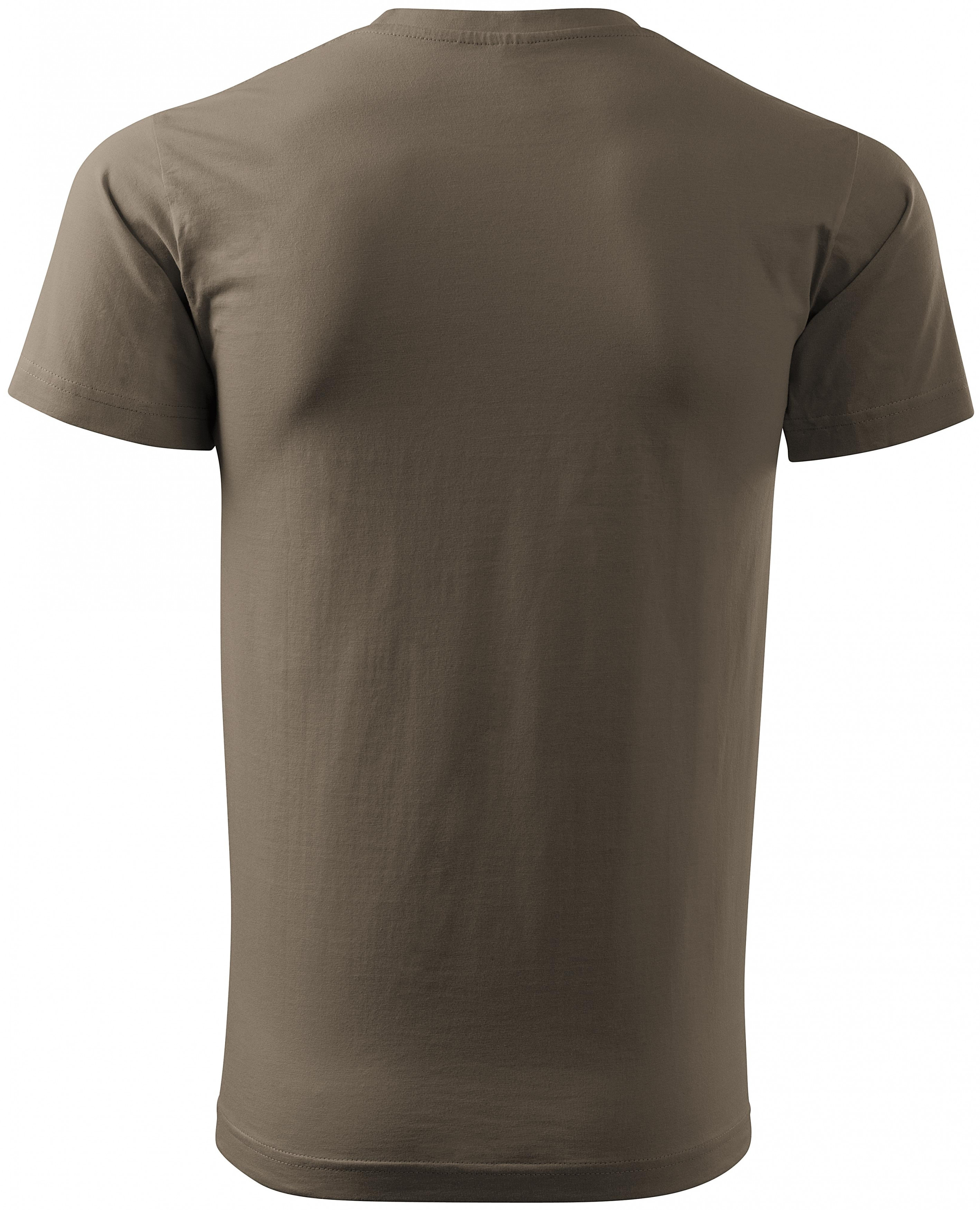 Tričko vyššej gramáže unisex, army, XS