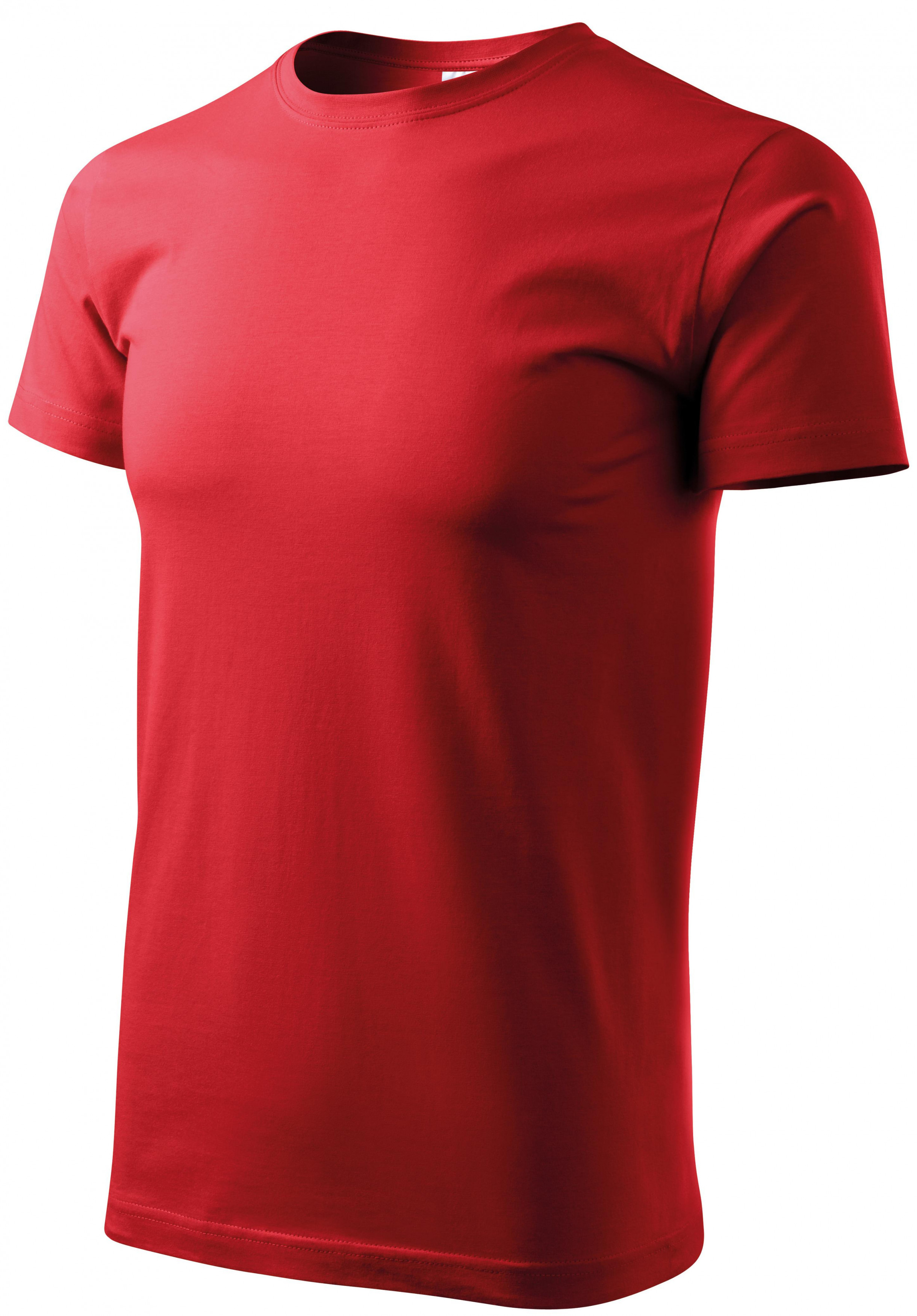 Tričko vyššej gramáže unisex, červená, 3XL
