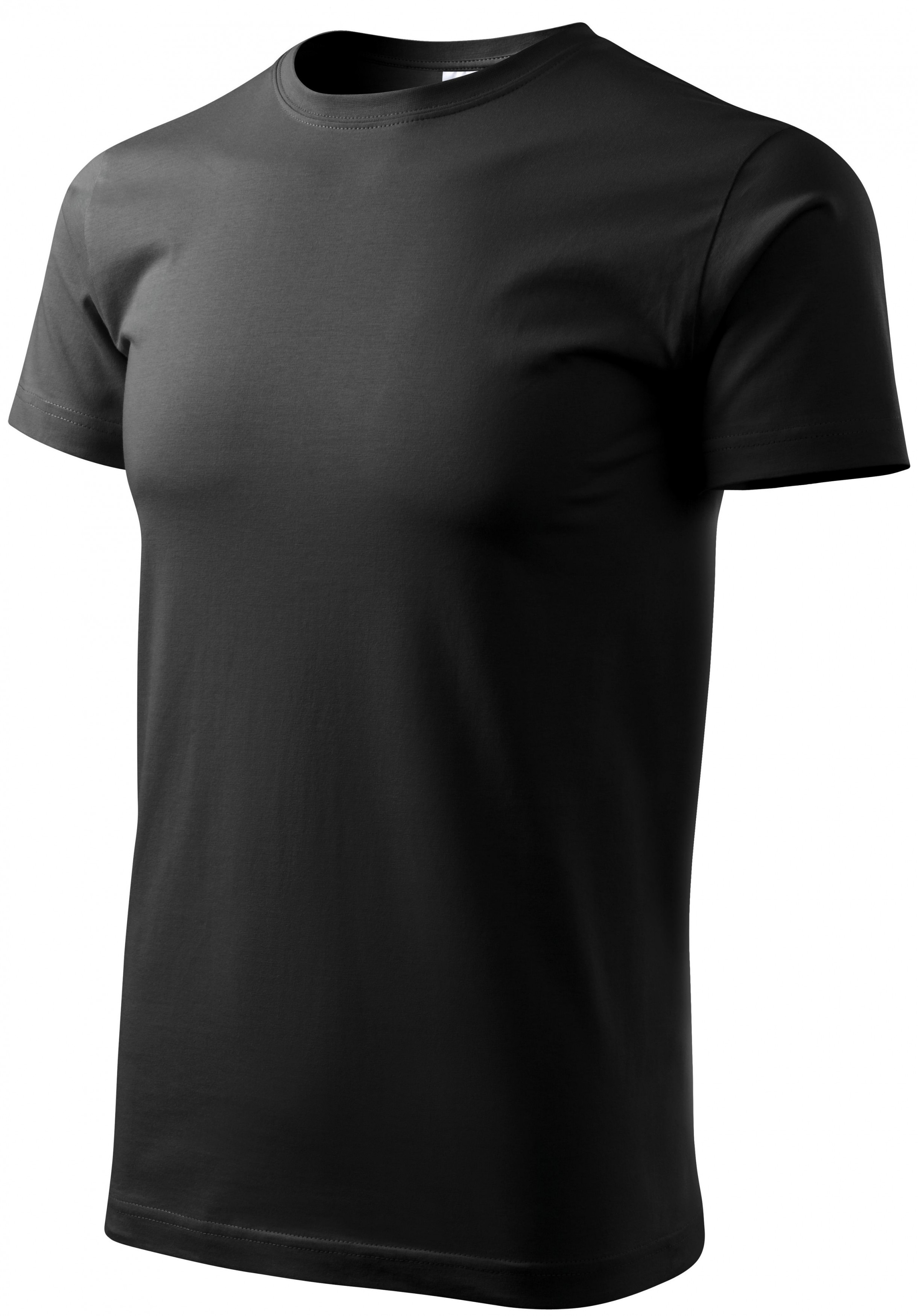 Tričko vyššej gramáže unisex, čierna, XL