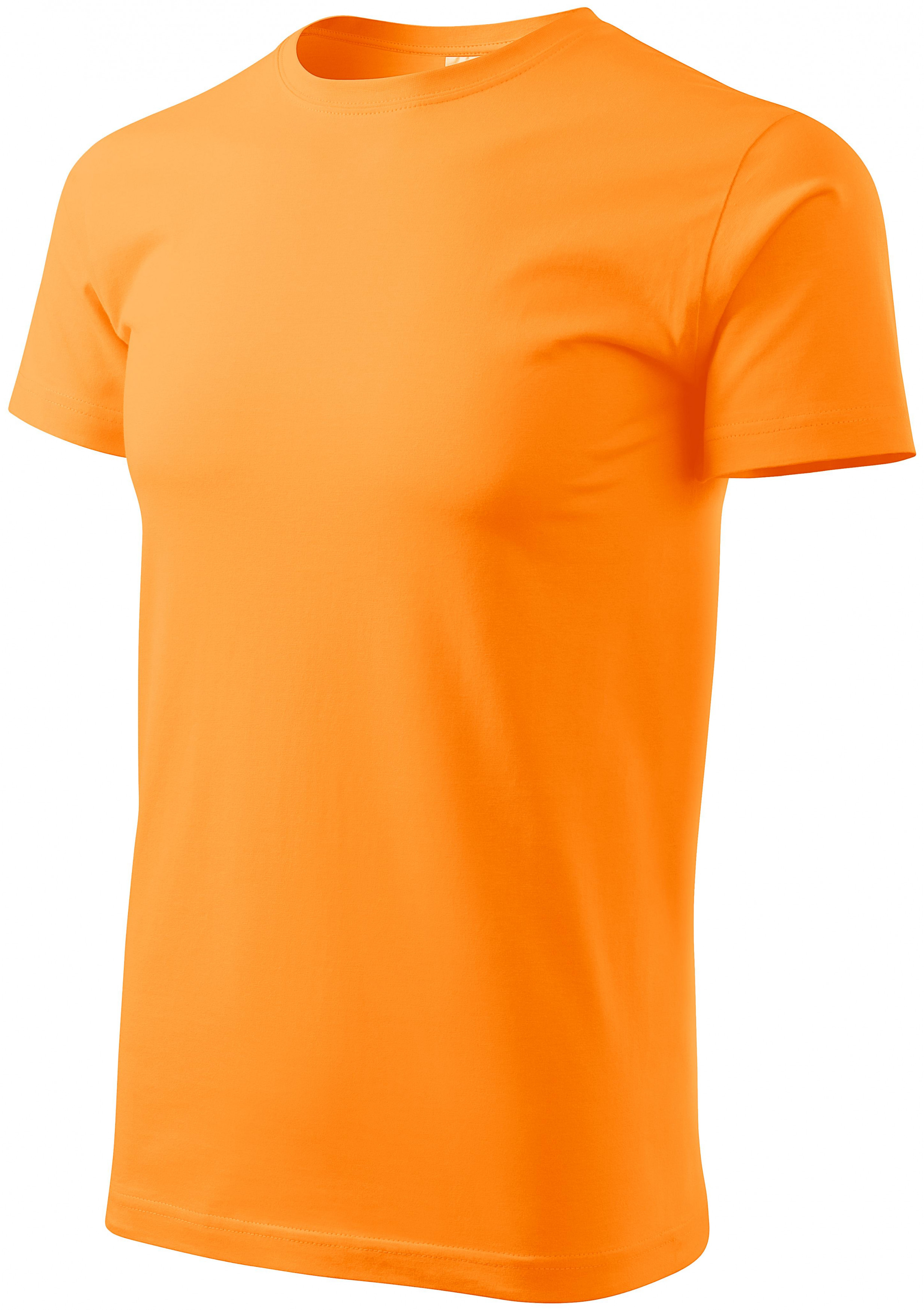 Tričko vyššej gramáže unisex, mandarínková oranžová, L