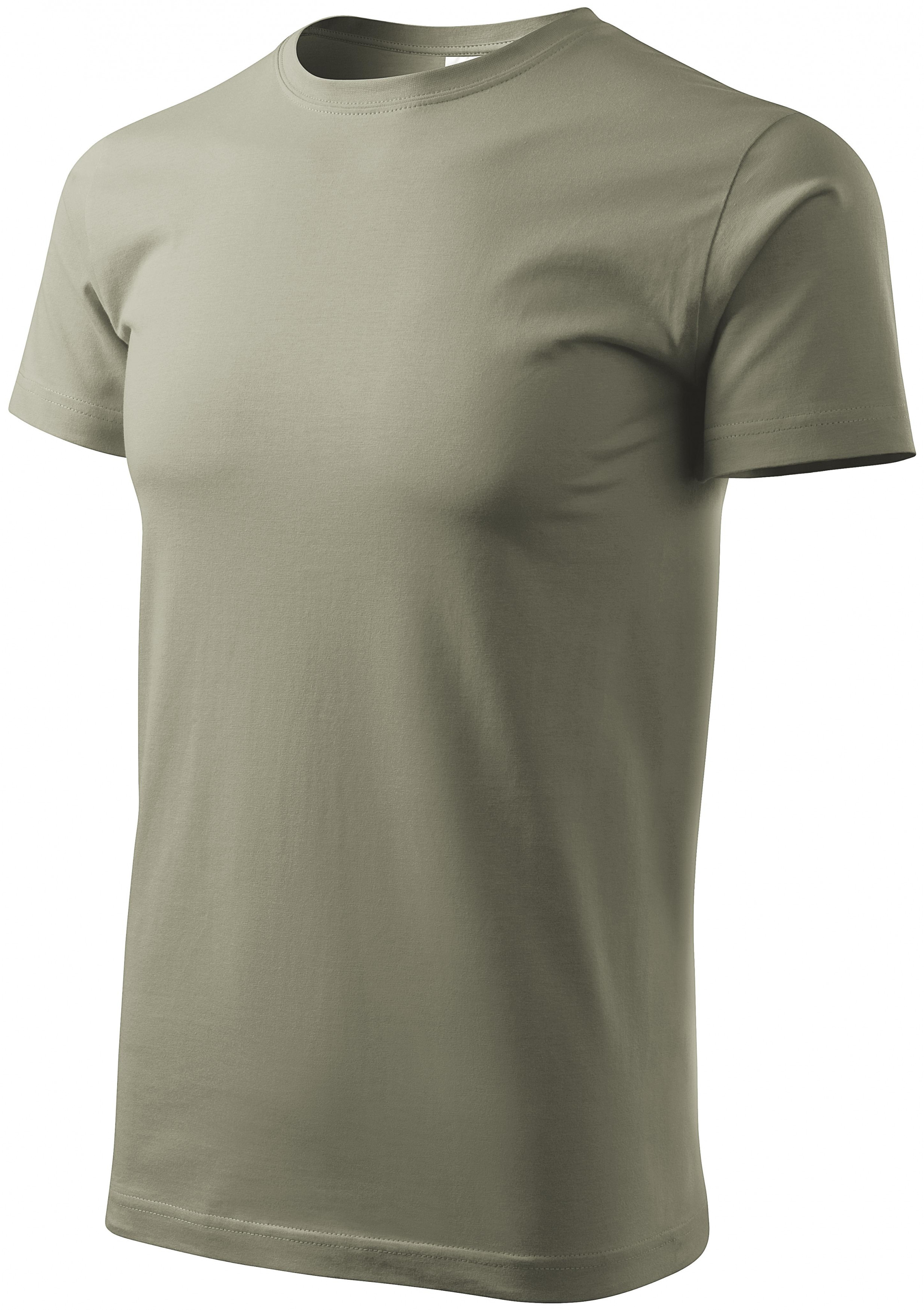 Tričko vyššej gramáže unisex, svetlá khaki, 2XL